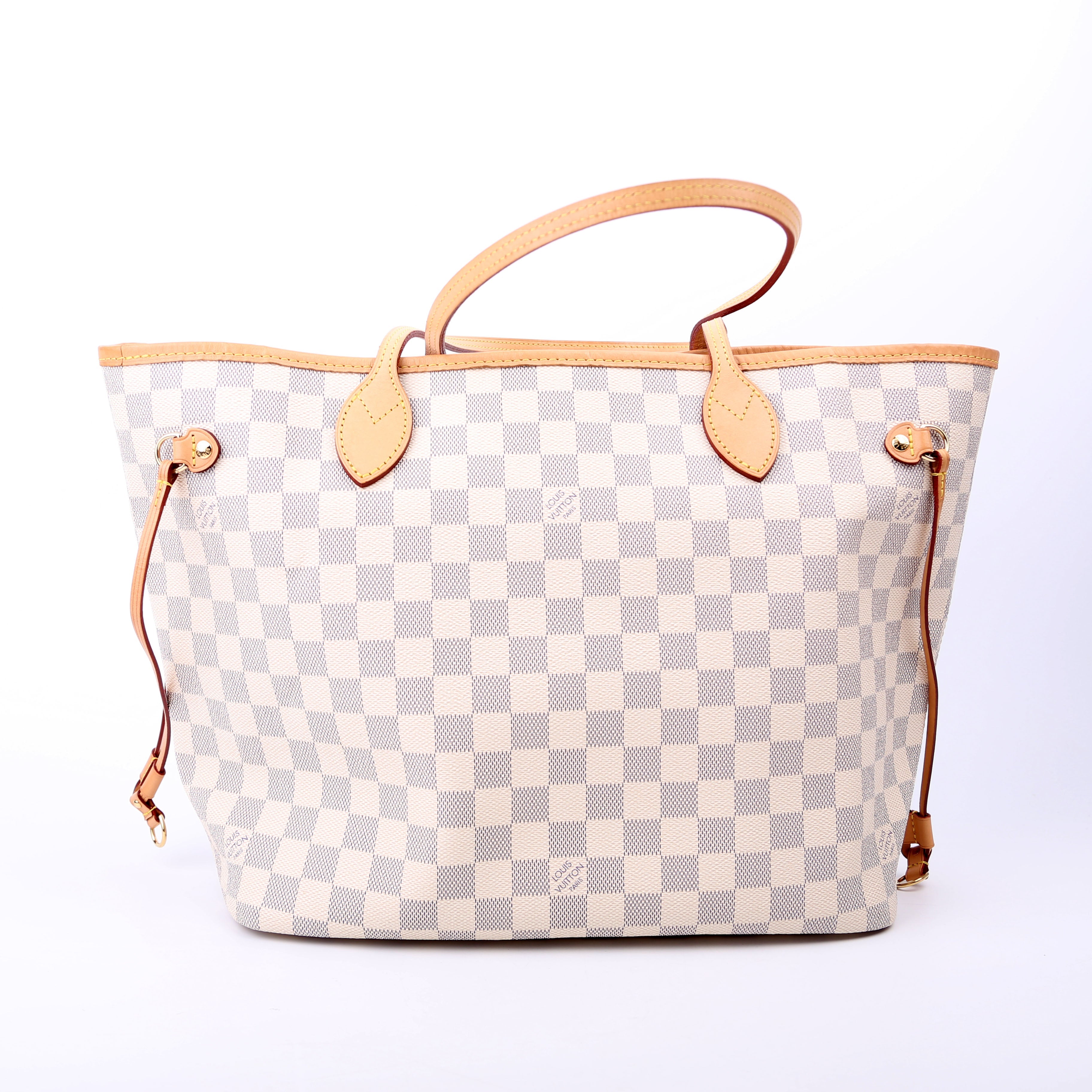 Neverfull With Wallet MM Damier Azur Pink