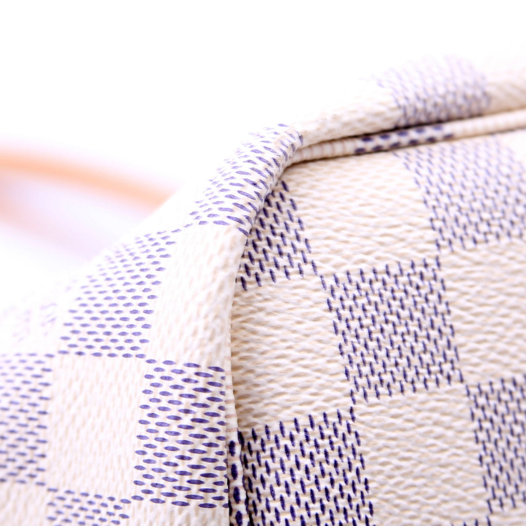 Neverfull With Wallet MM Damier Azur Pink