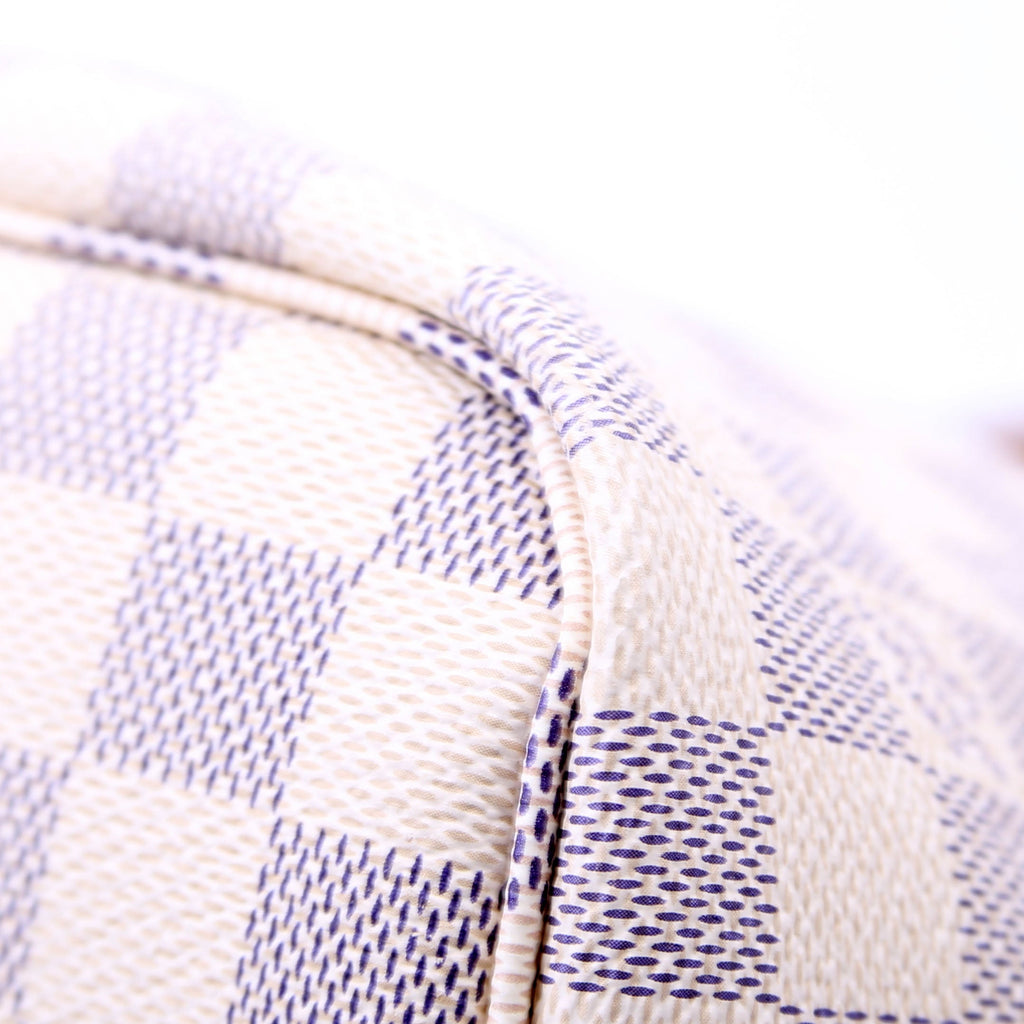 Neverfull With Wallet MM Damier Azur Pink