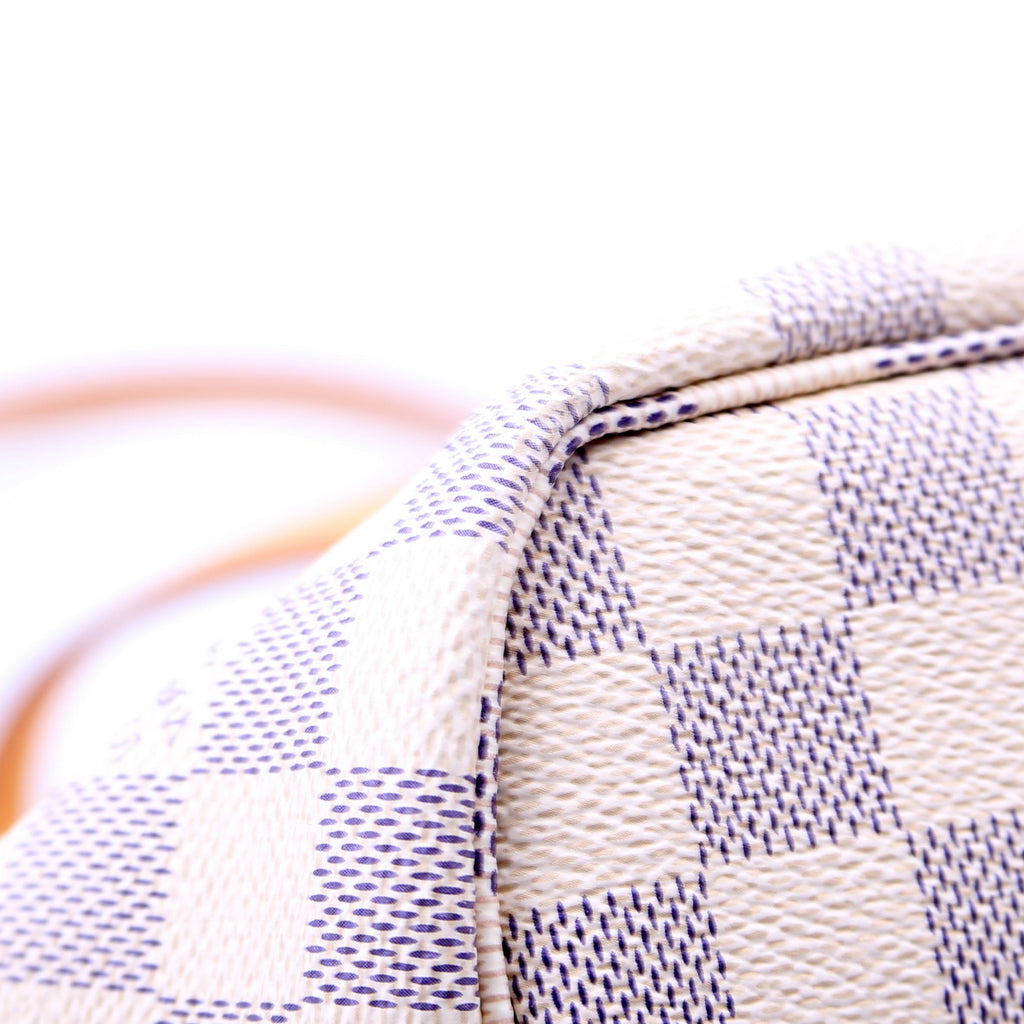 Neverfull With Wallet MM Damier Azur Pink