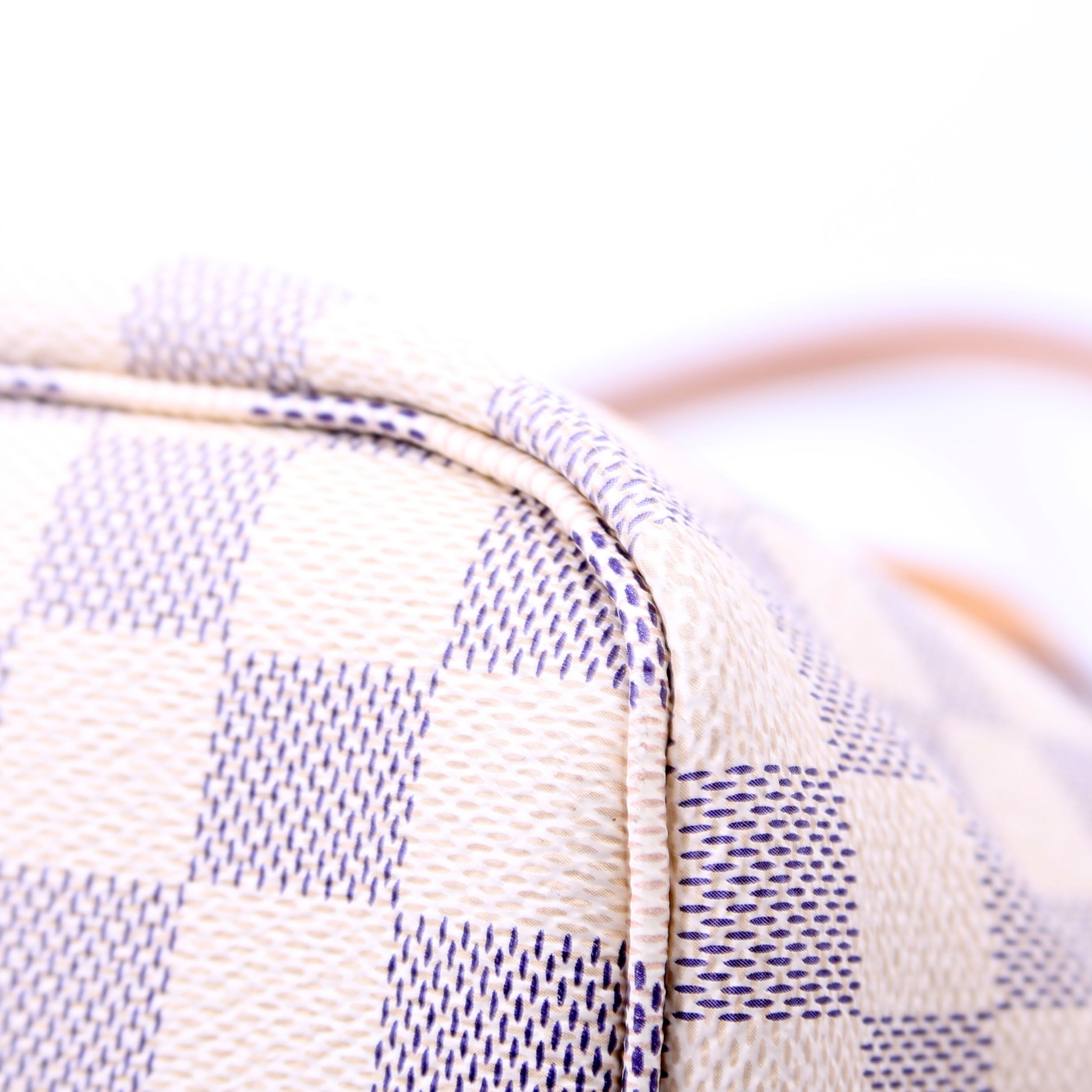 Neverfull With Wallet MM Damier Azur Pink