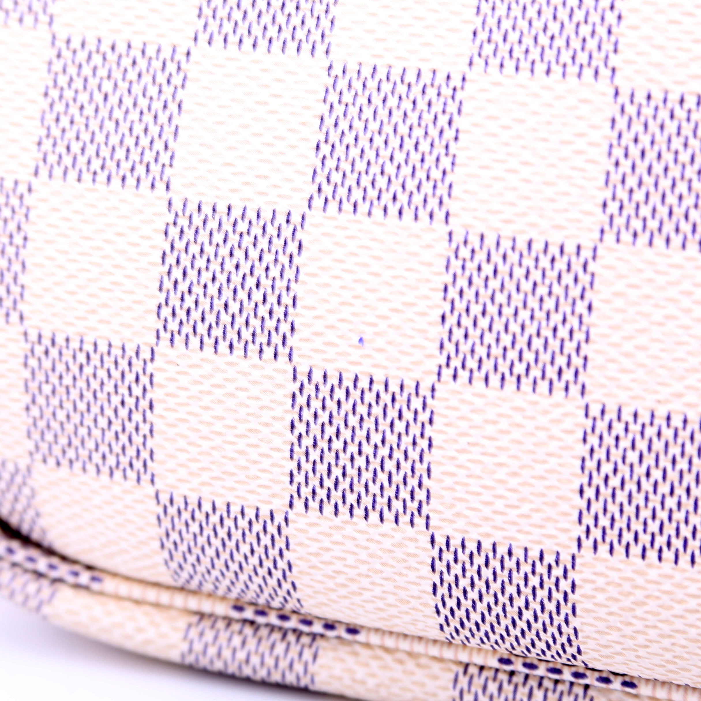 Neverfull With Wallet MM Damier Azur Pink