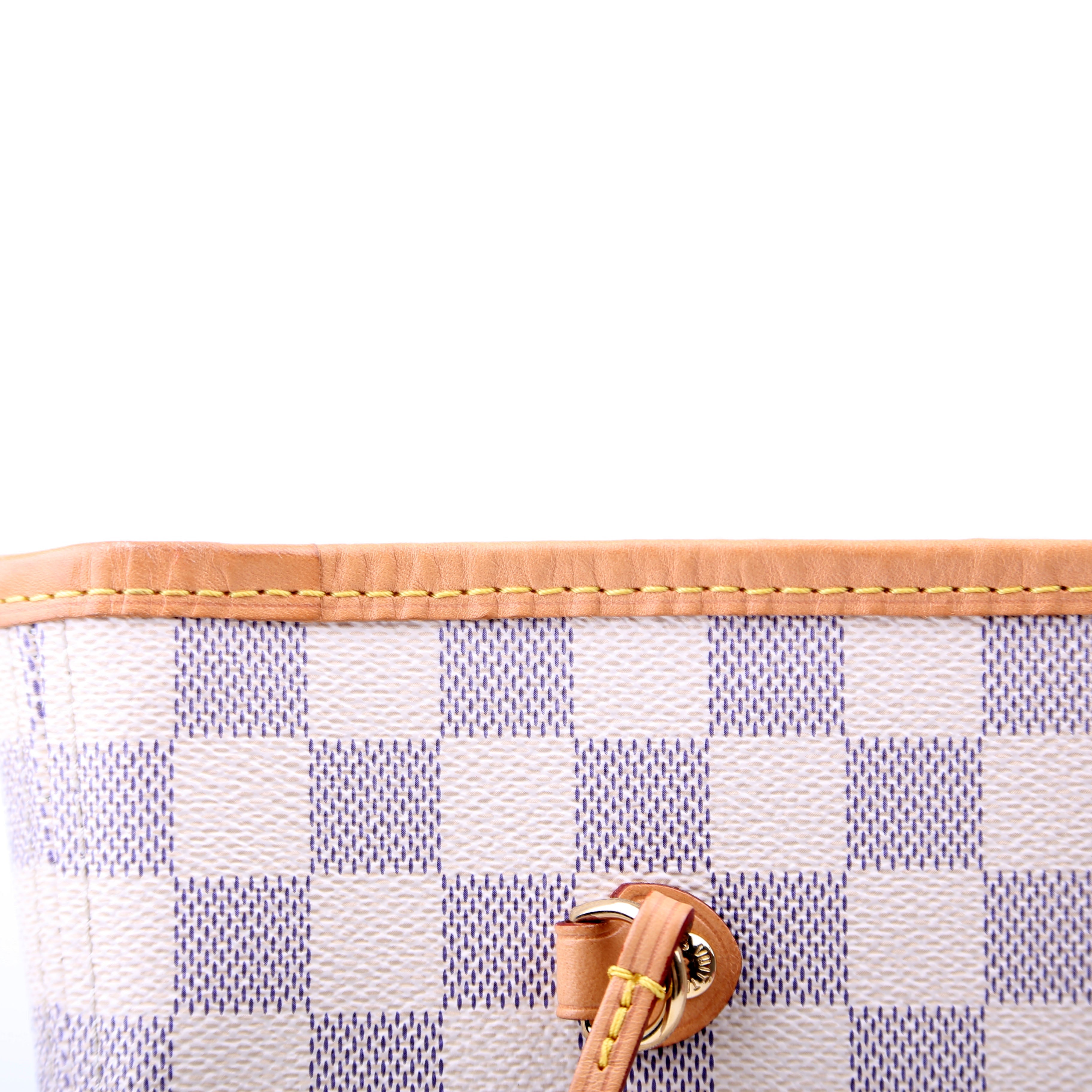 Neverfull With Wallet MM Damier Azur Pink