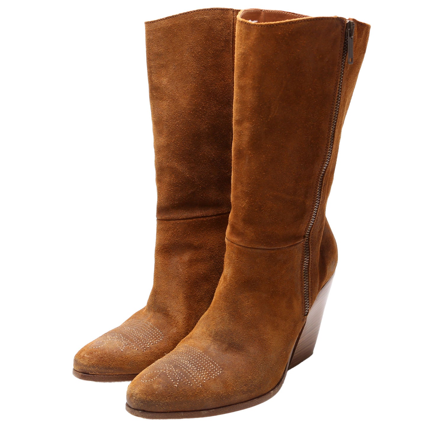 Candy Suede Cowboy Boots Size 39 Brown
