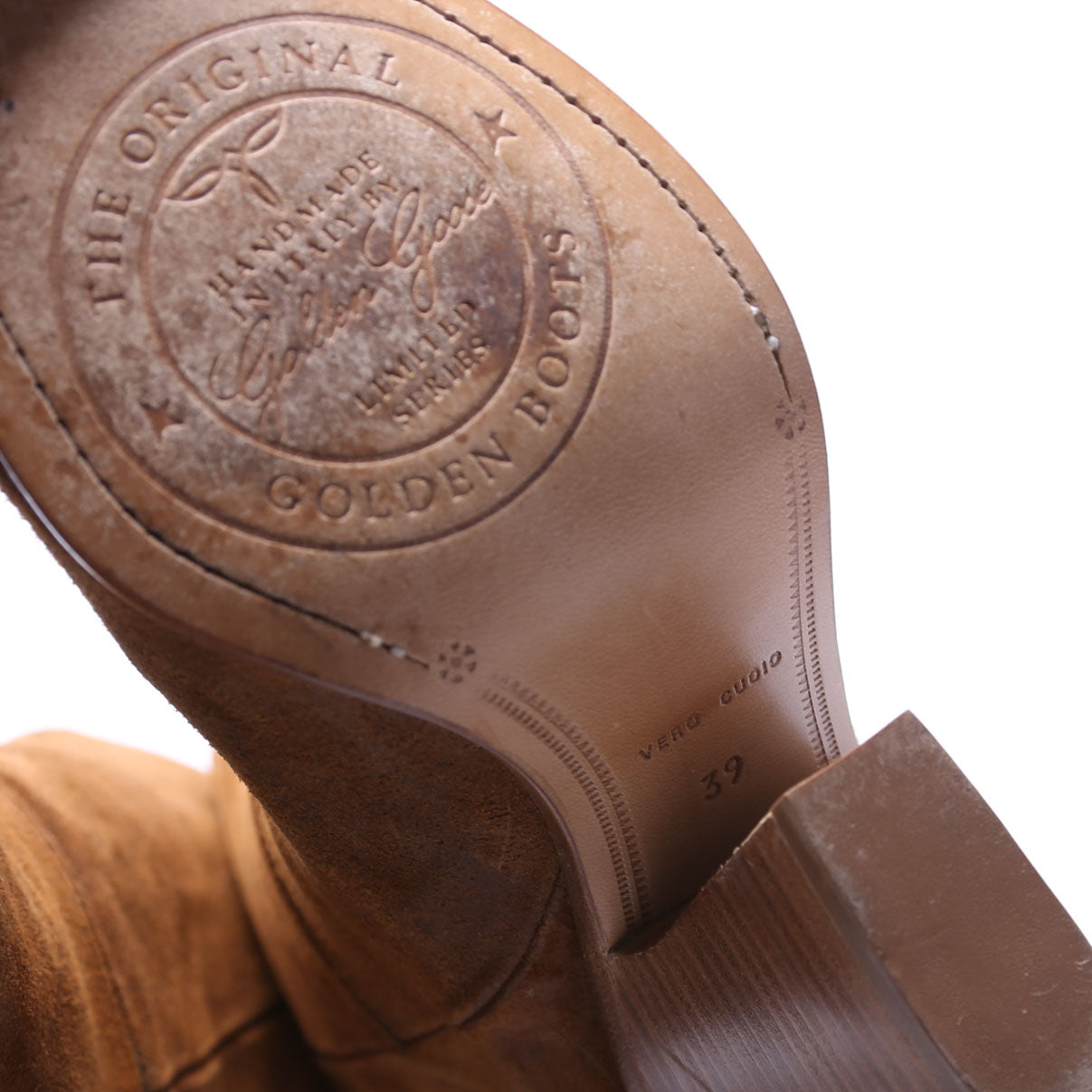 Candy Suede Cowboy Boots Size 39 Brown
