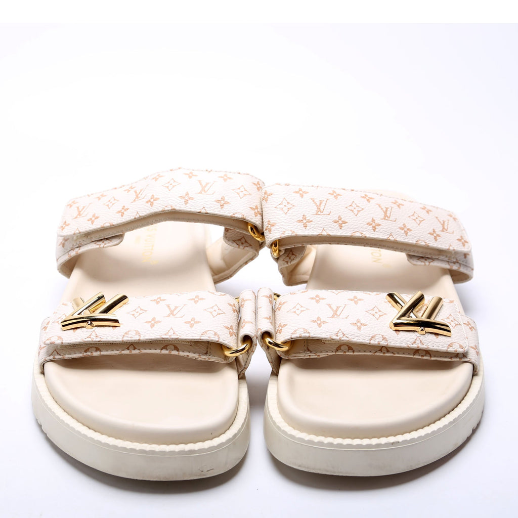 Sunset Flat Comfort Mule Size 41 Beige/Gold