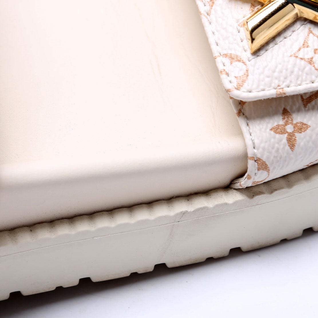 Sunset Flat Comfort Mule Size 41 Beige/Gold