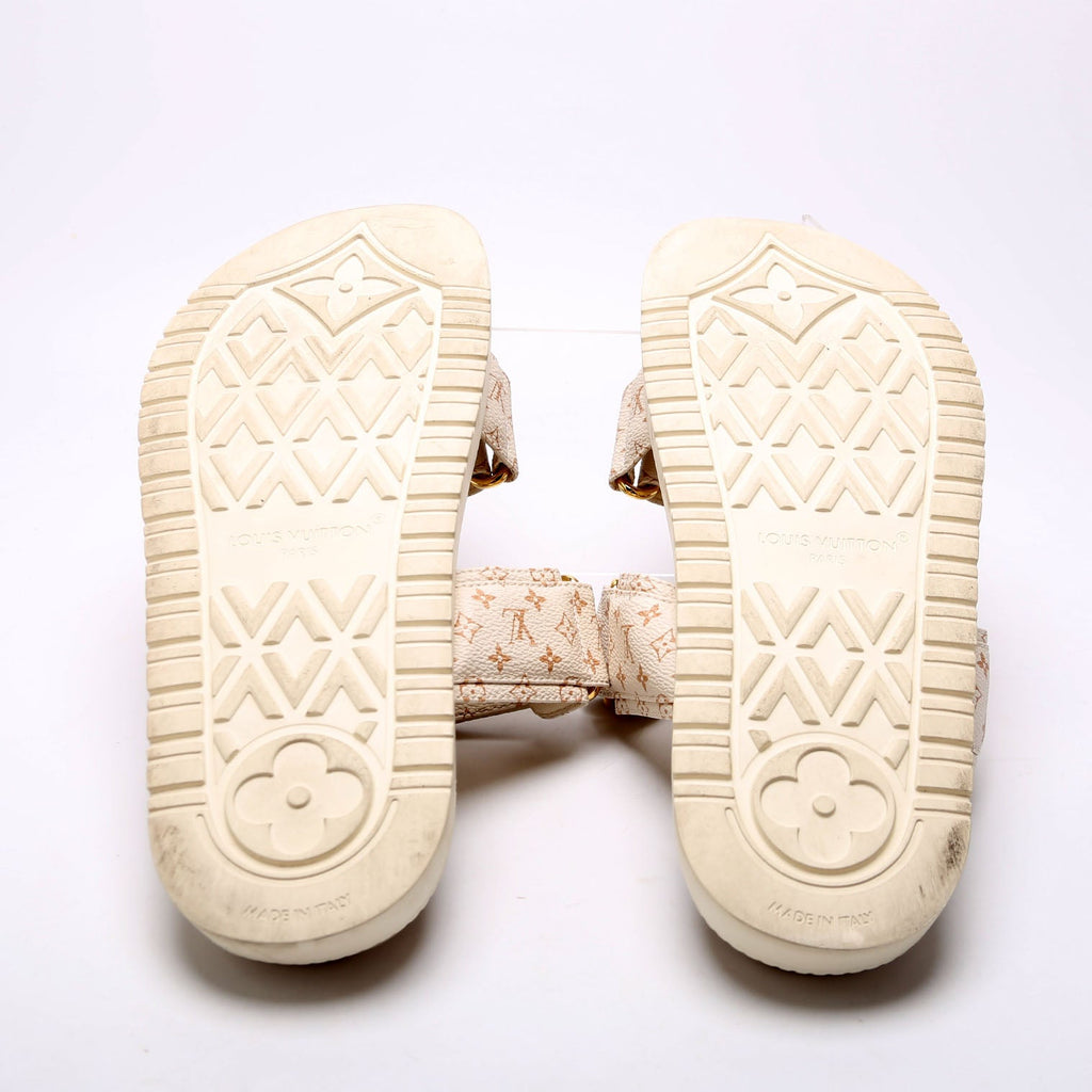 Sunset Flat Comfort Mule Size 41 Beige/Gold