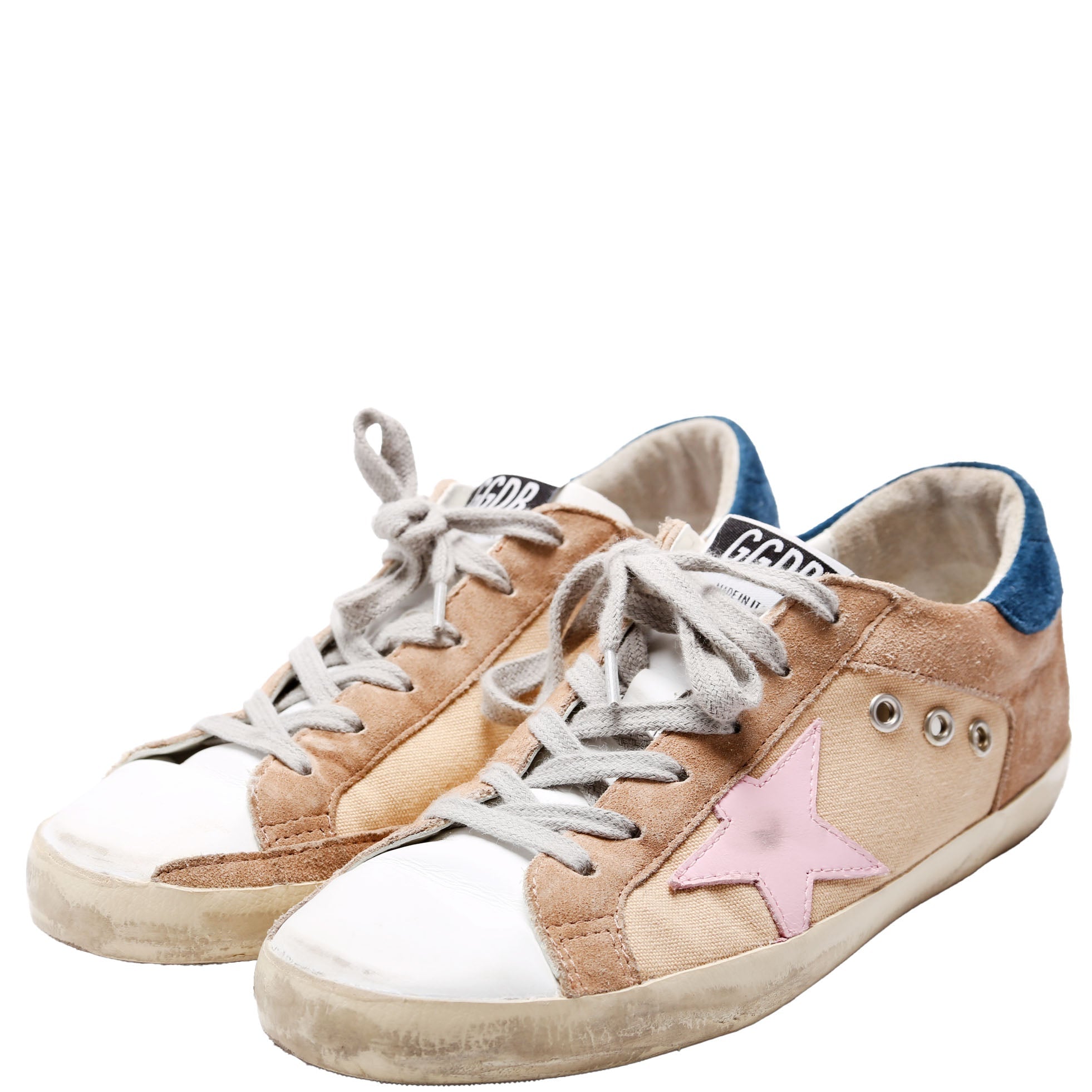 Superstar Sneakers Size 38 Tan/Multicolor