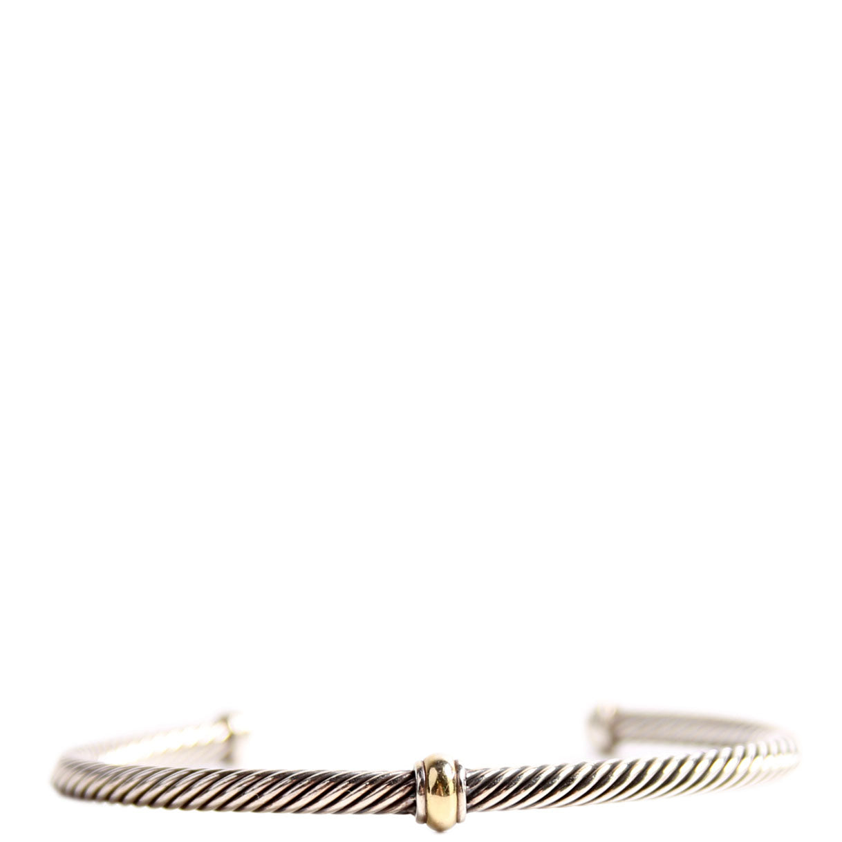 Classic Cable 4MM Bangle Bracelet 925/750