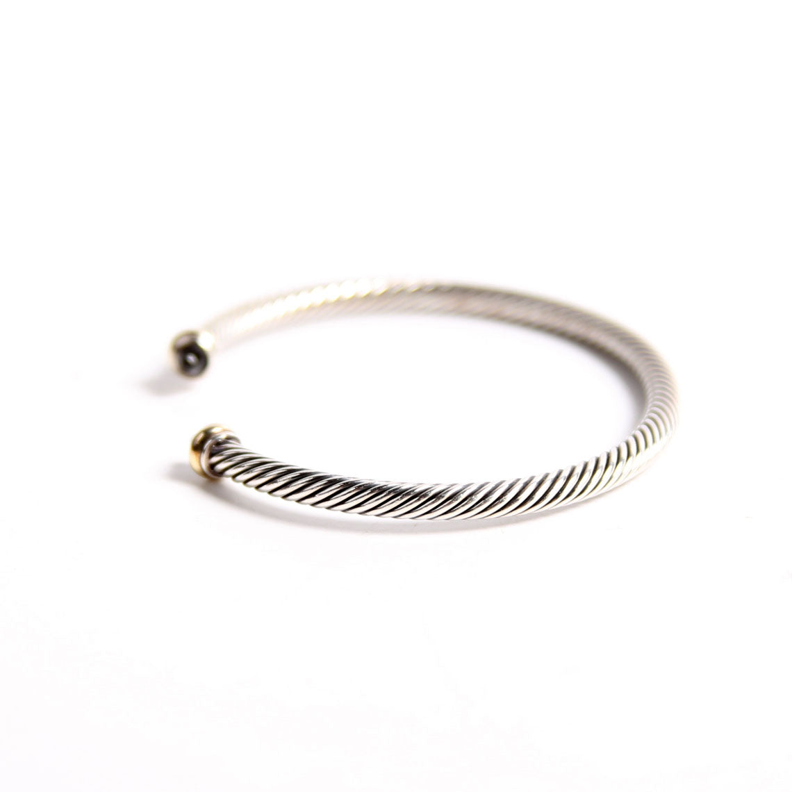 Classic Cable 4MM Bracelet 925/585/Onyx