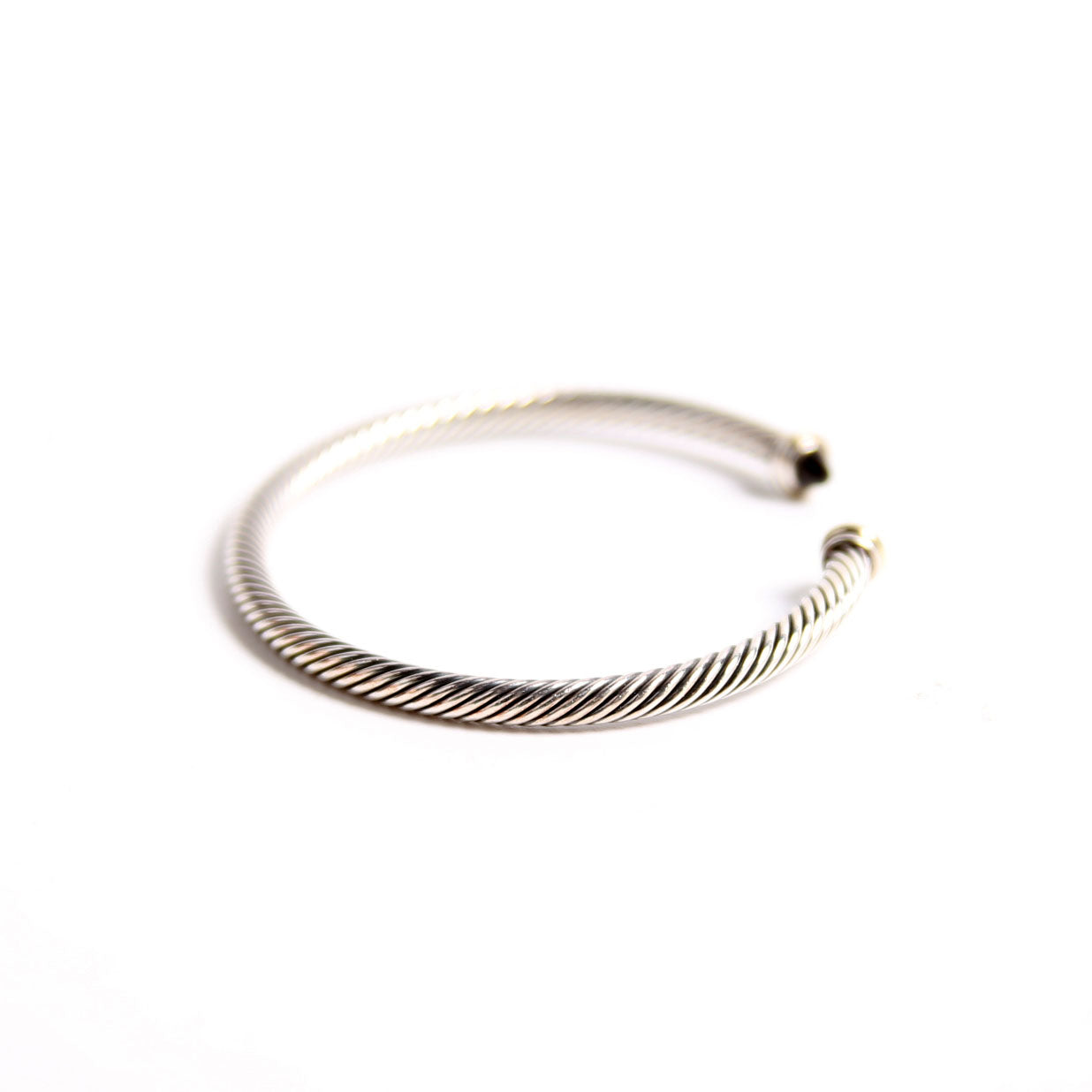 Classic Cable 4MM Bracelet 925/585/Onyx