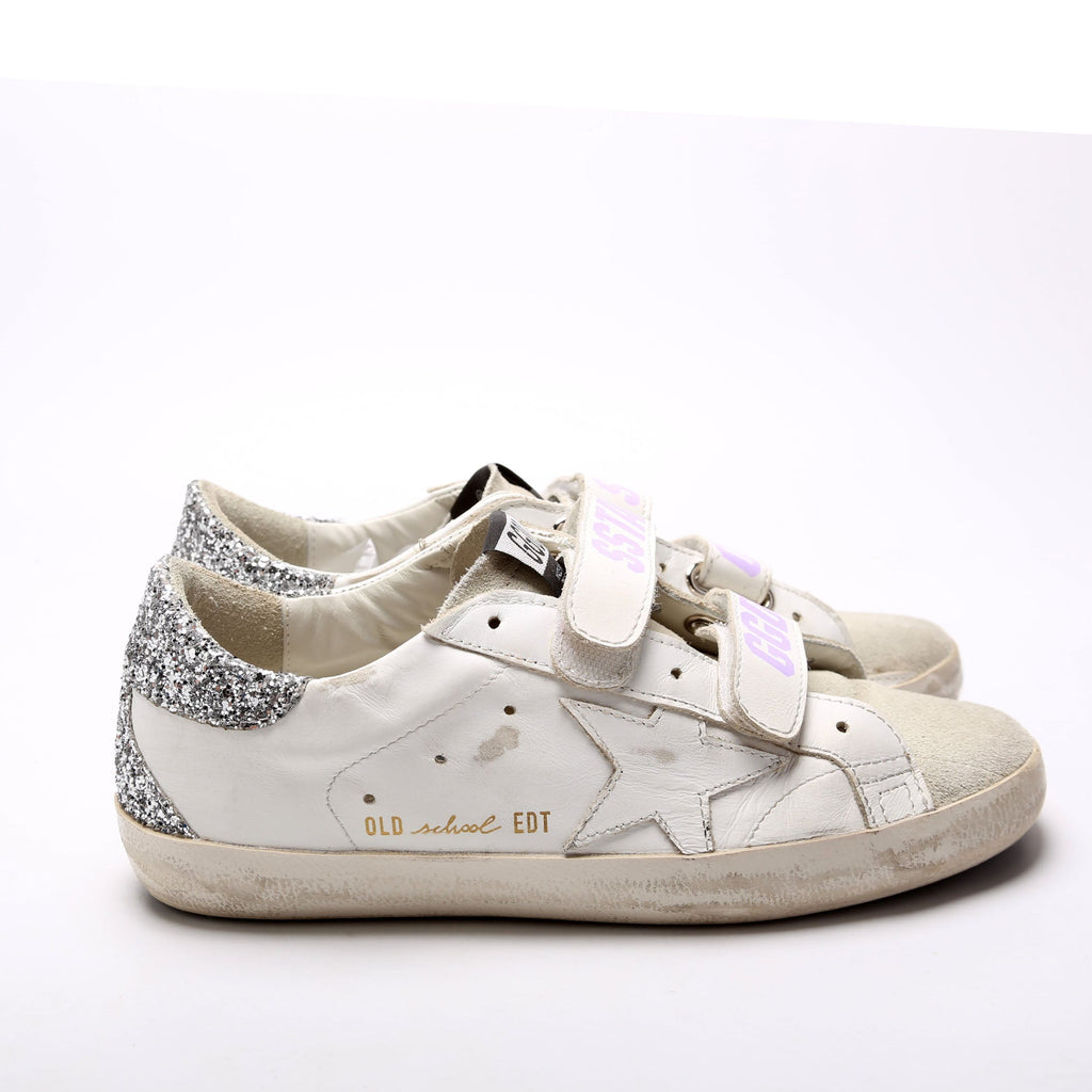 Old School Sneakers Size 37 White/Silver