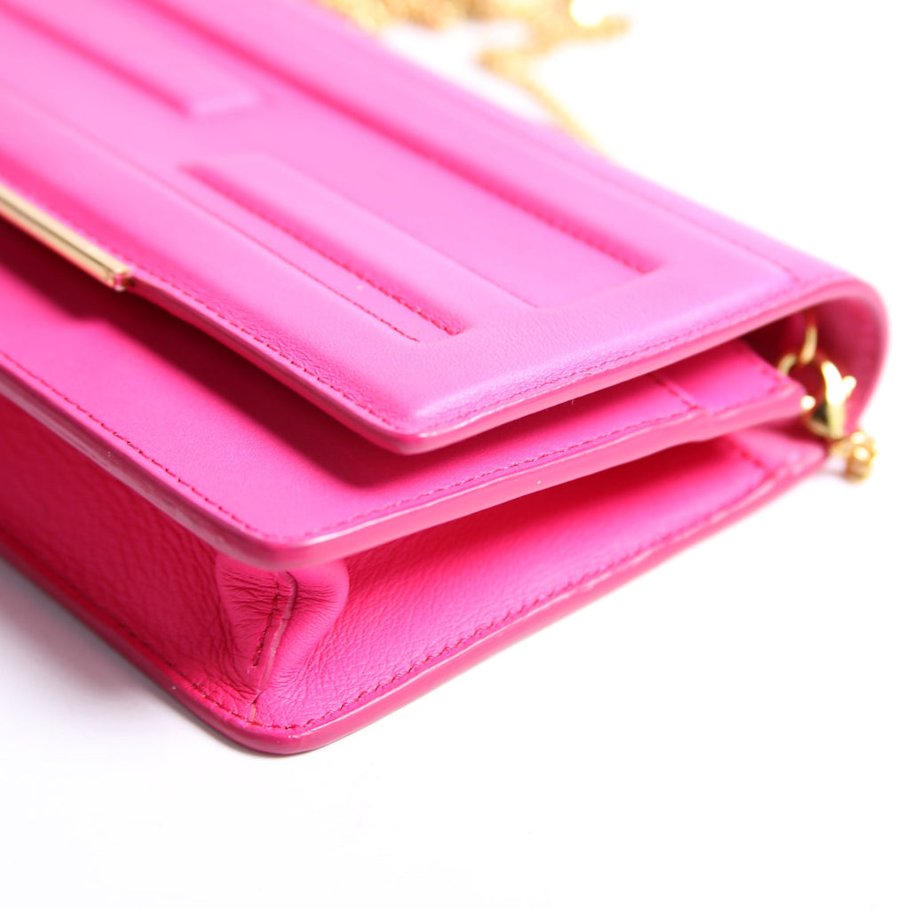8M0346 Nappa Tube Wallet On Chain Pink