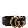 Gucci 400593 GG Marmont Belt Size 70/28 Black