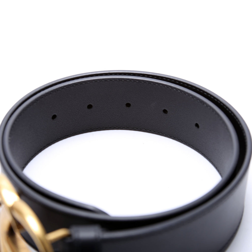 Gucci 400593 GG Marmont Belt Size 70/28 Black