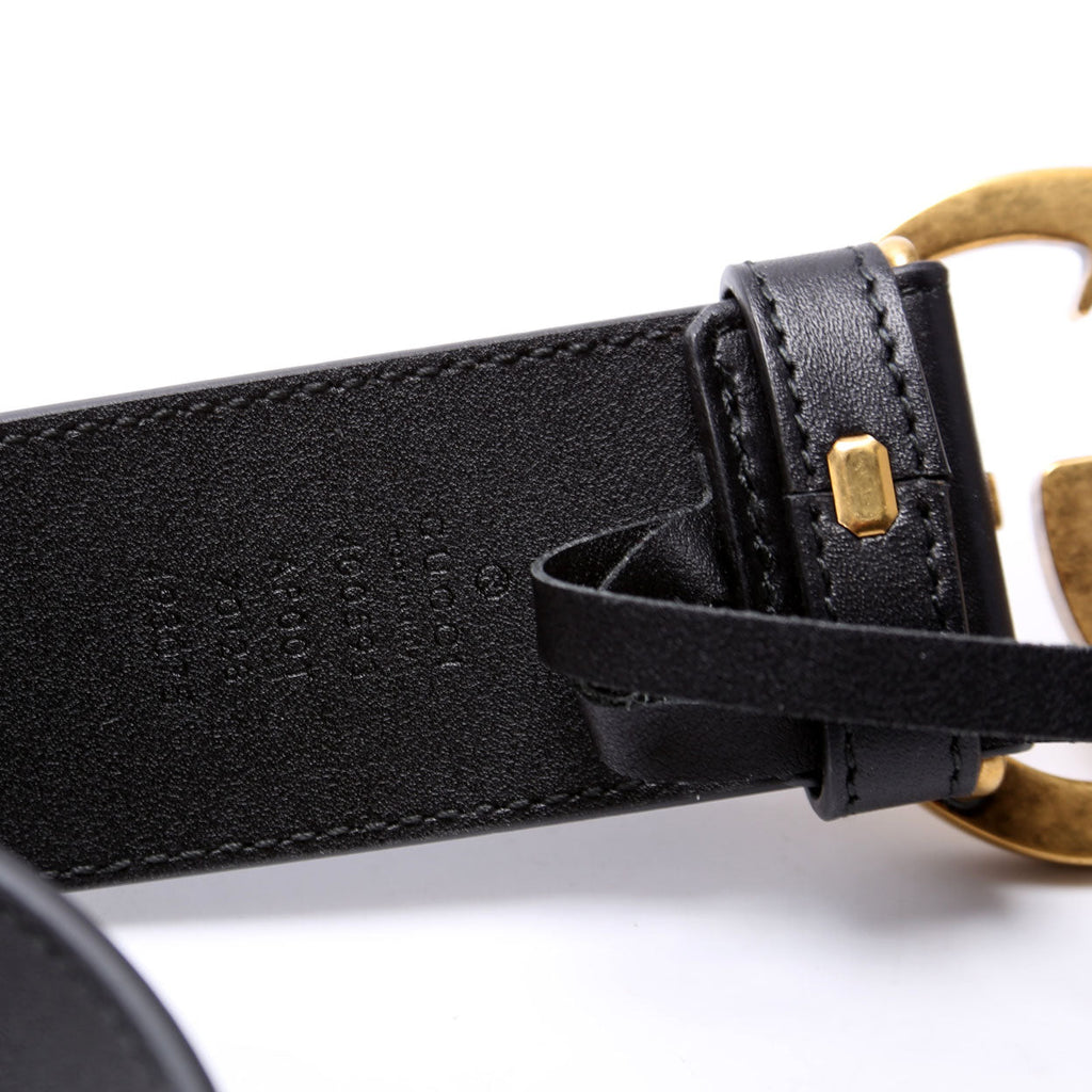 Gucci 400593 GG Marmont Belt Size 70/28 Black