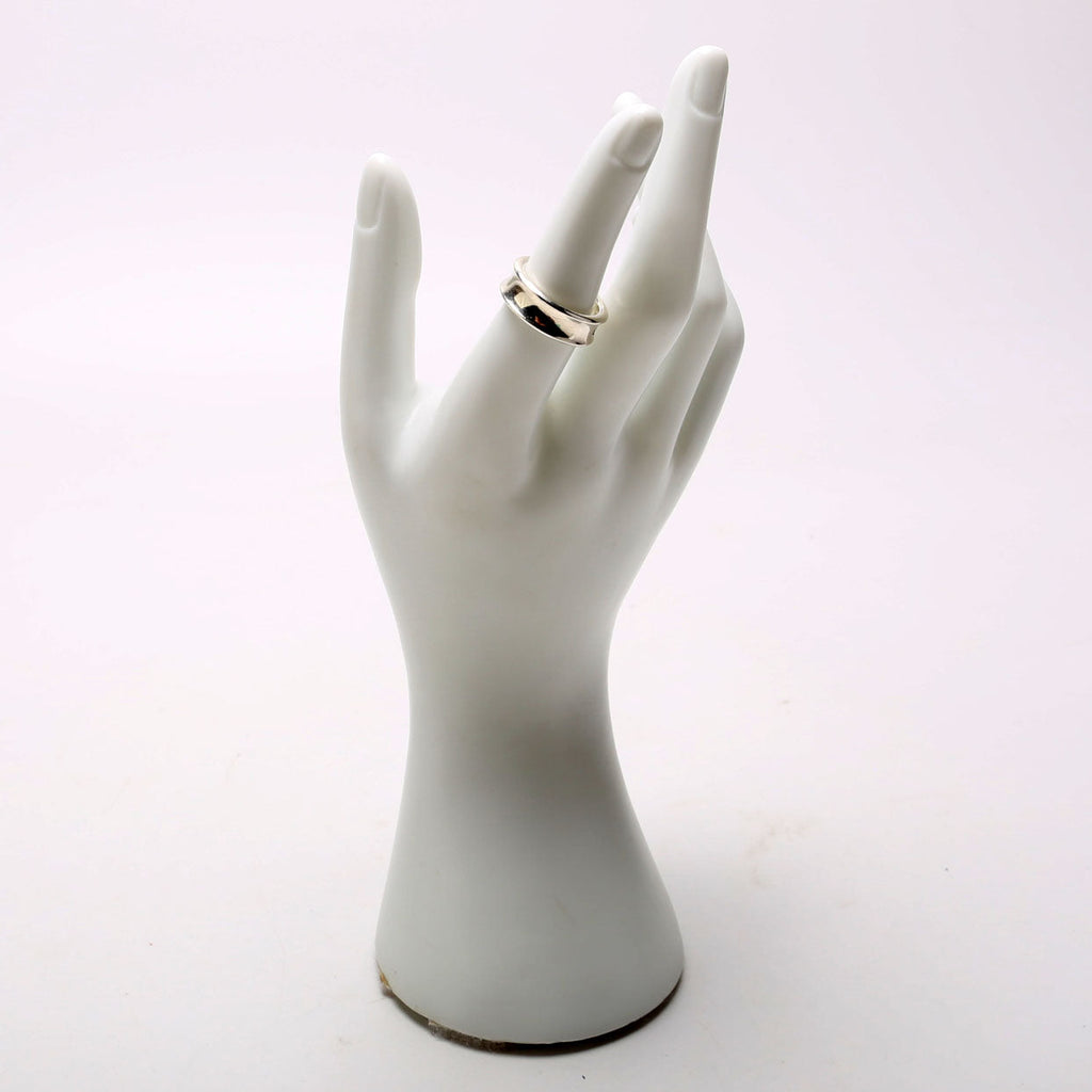 1837 Band Wide Ring Size 6.5 Silver