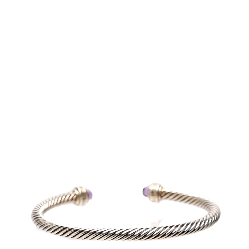 Classic Cable 5MM Bracelet 925/Pave/Amethyst