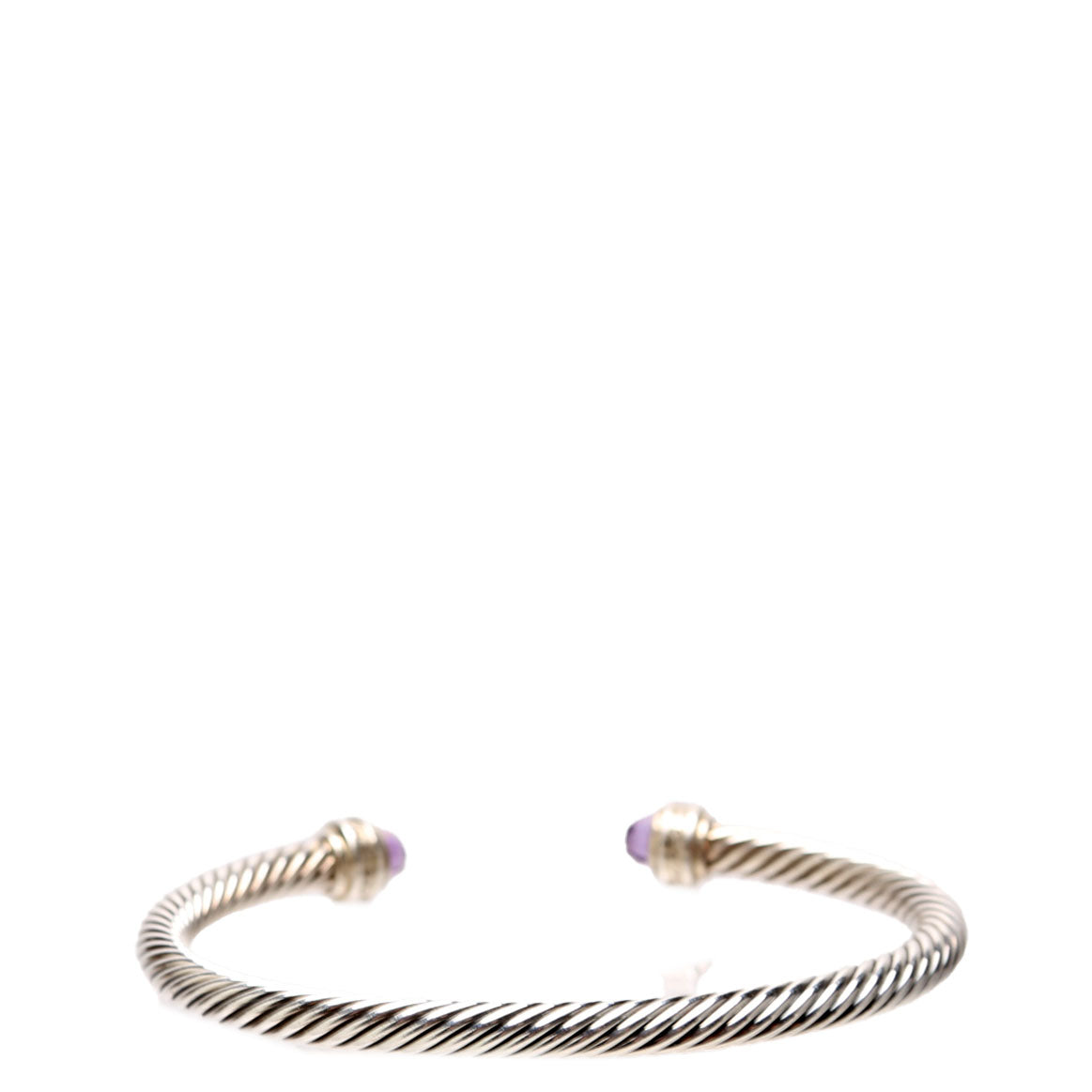 Classic Cable 5MM Bracelet 925/Pave/Amethyst