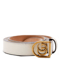 495128 Framed GG Belt Size 115/46 White
