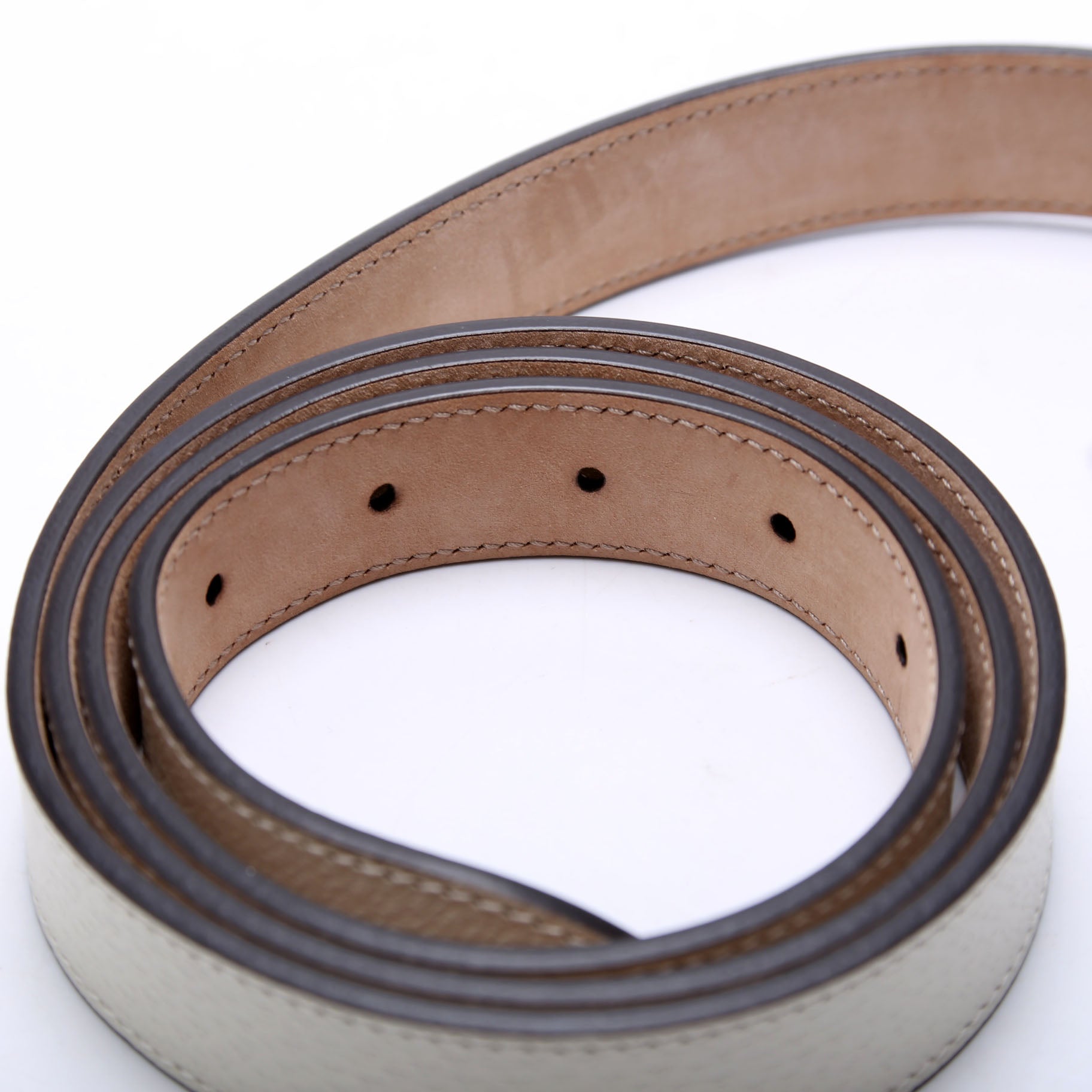 495128 Framed GG Belt Size 115/46 White