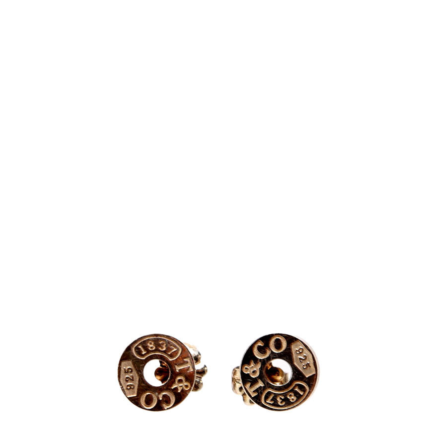 1837 Circle Round Stud Earrings 925