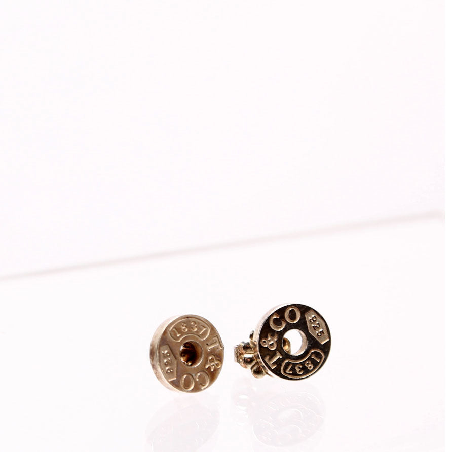 1837 Circle Round Stud Earrings 925