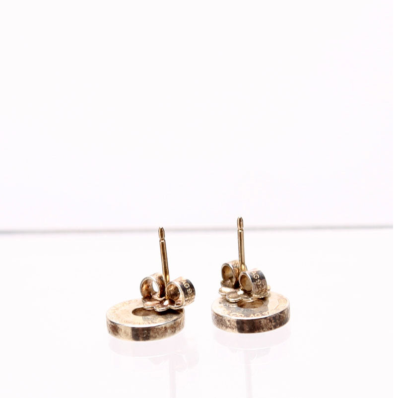 1837 Circle Round Stud Earrings 925