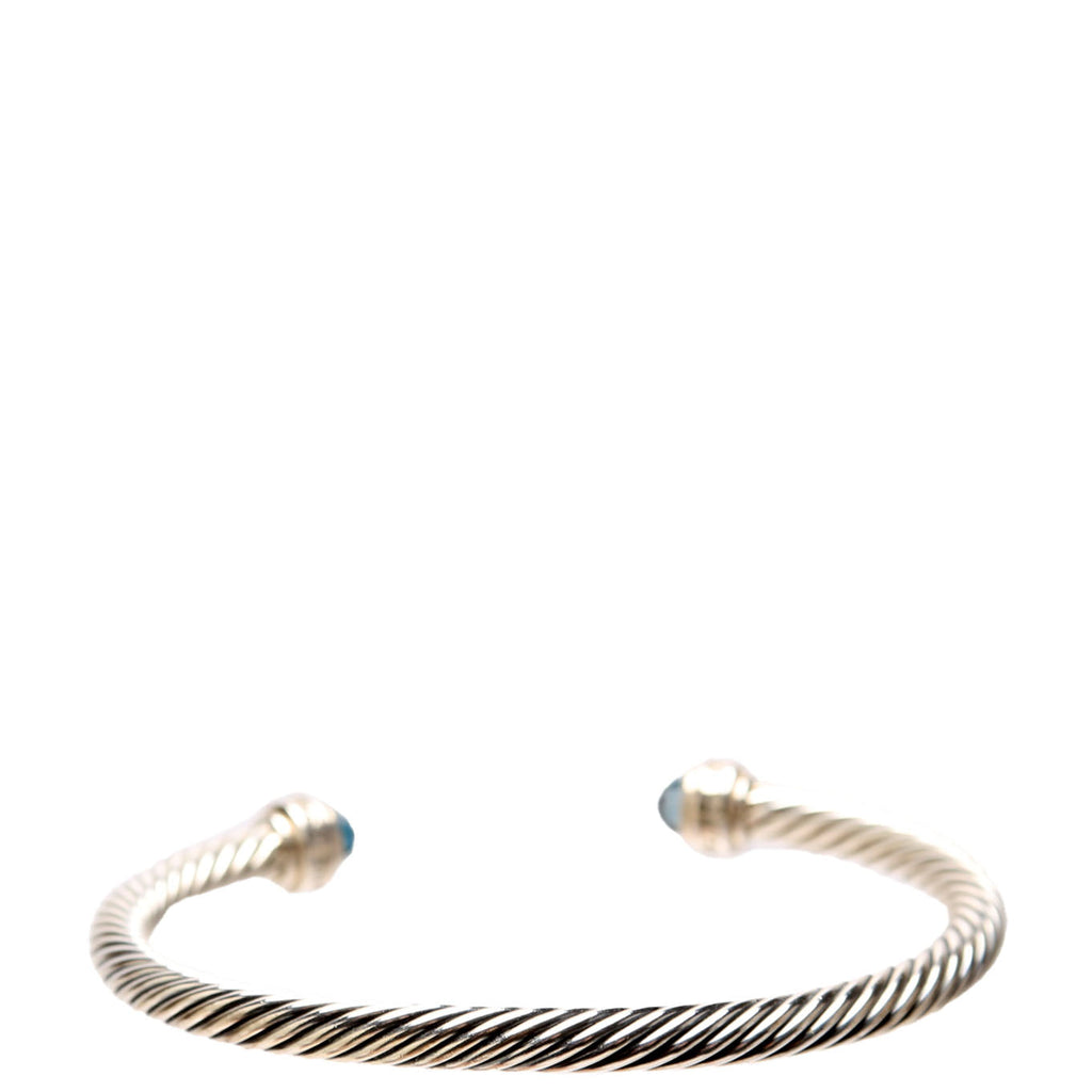 Classic Cable 5MM Bracelet 925/Pave/Topaz