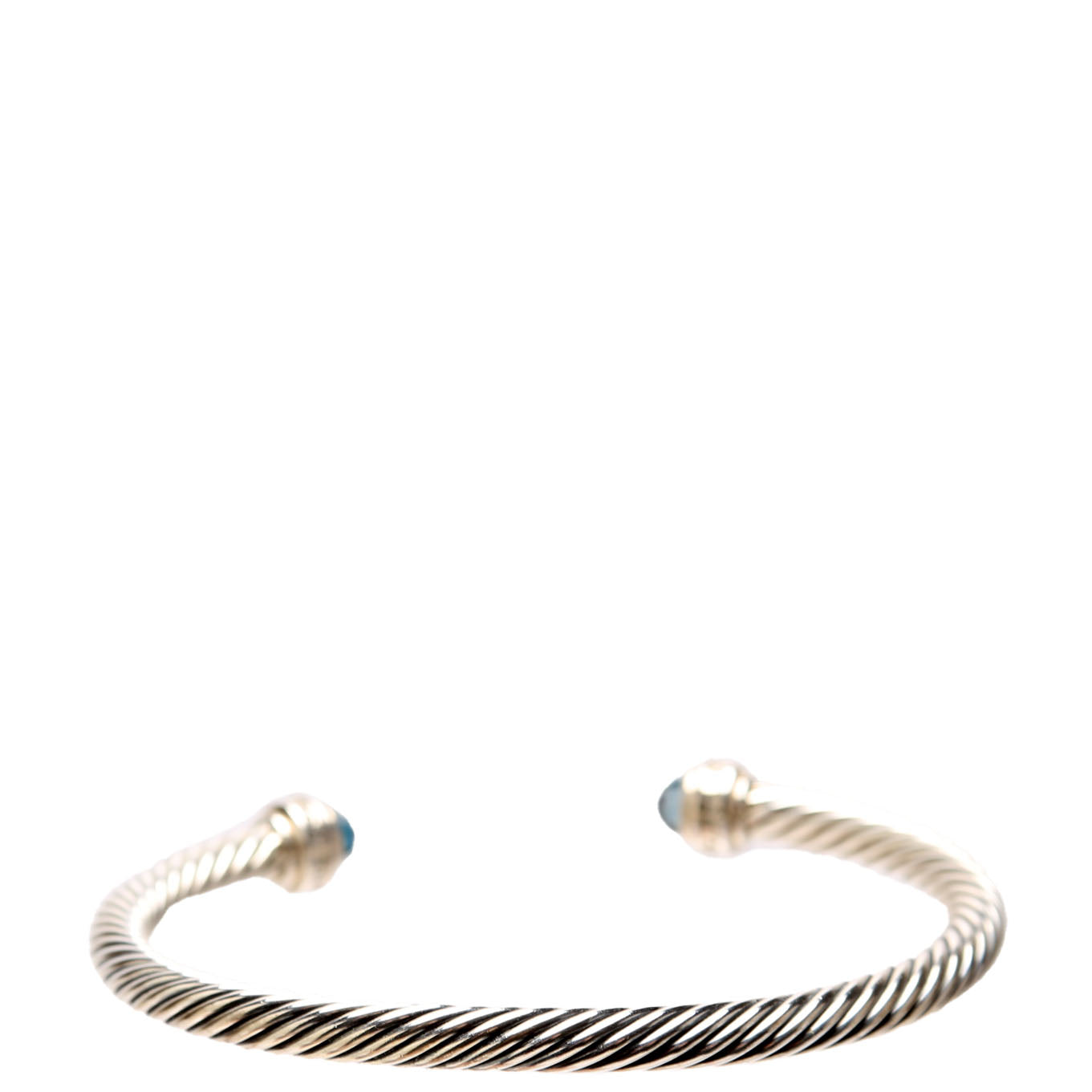 Classic Cable 5MM Bracelet 925/Pave/Topaz