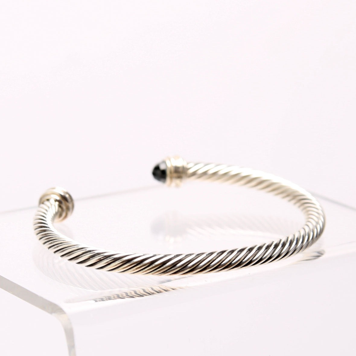 Classic Cable 5MM Bracelet 925/Pave/Topaz
