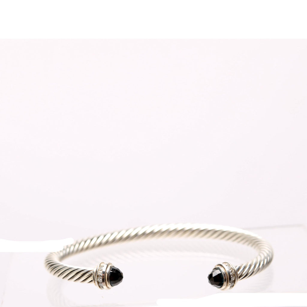 Classic Cable 5MM Bracelet 925/Pave/Topaz