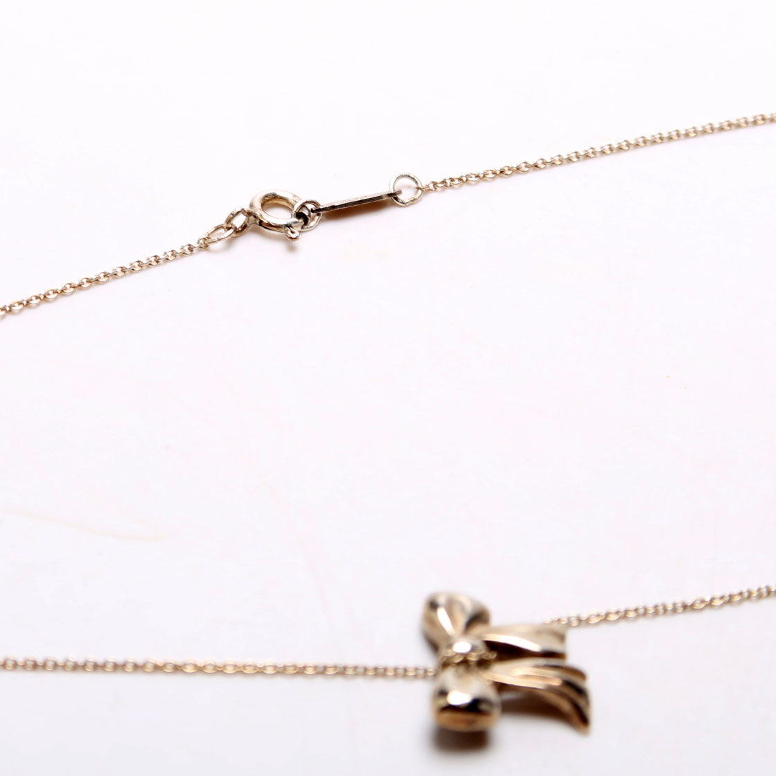 Bow Ribbon Necklace 925