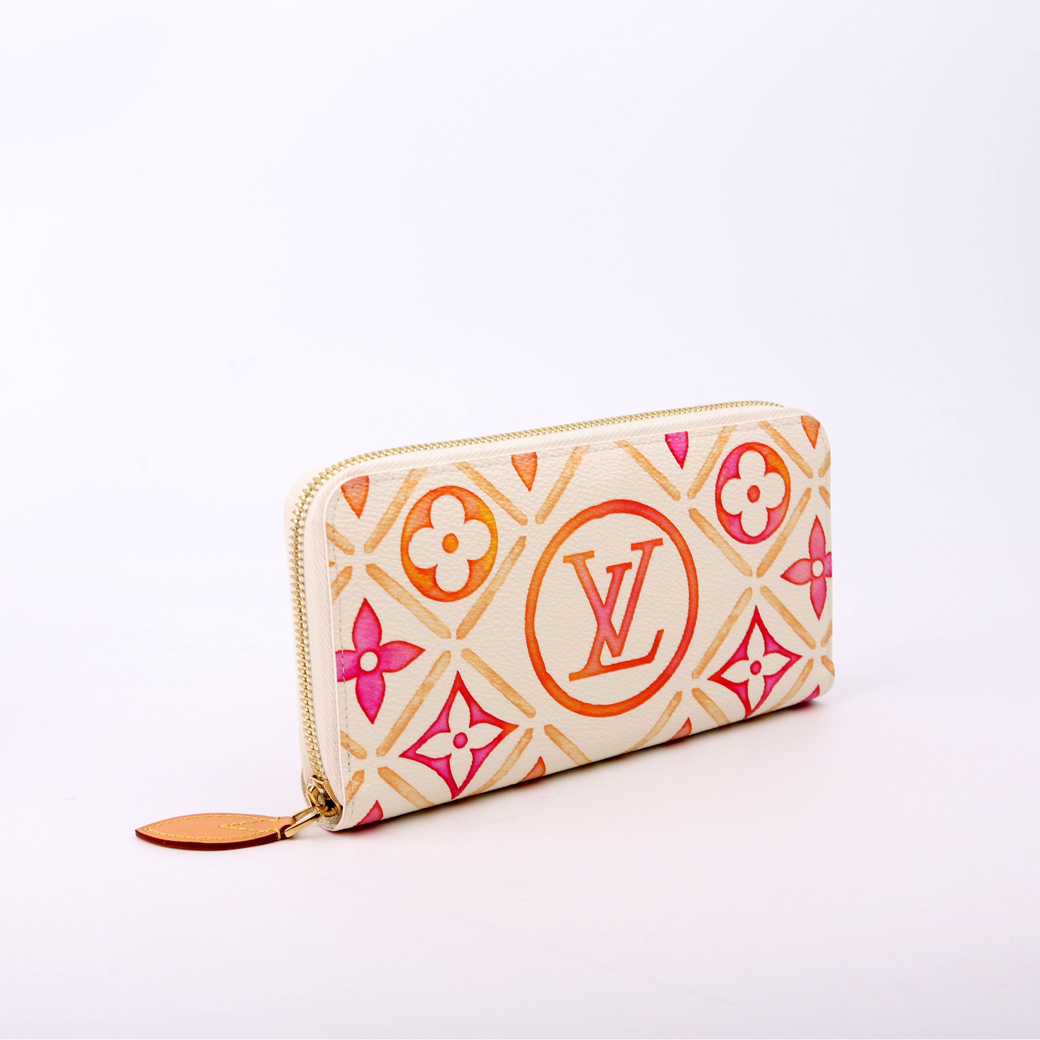 Zippy Wallet By The Pool Orange