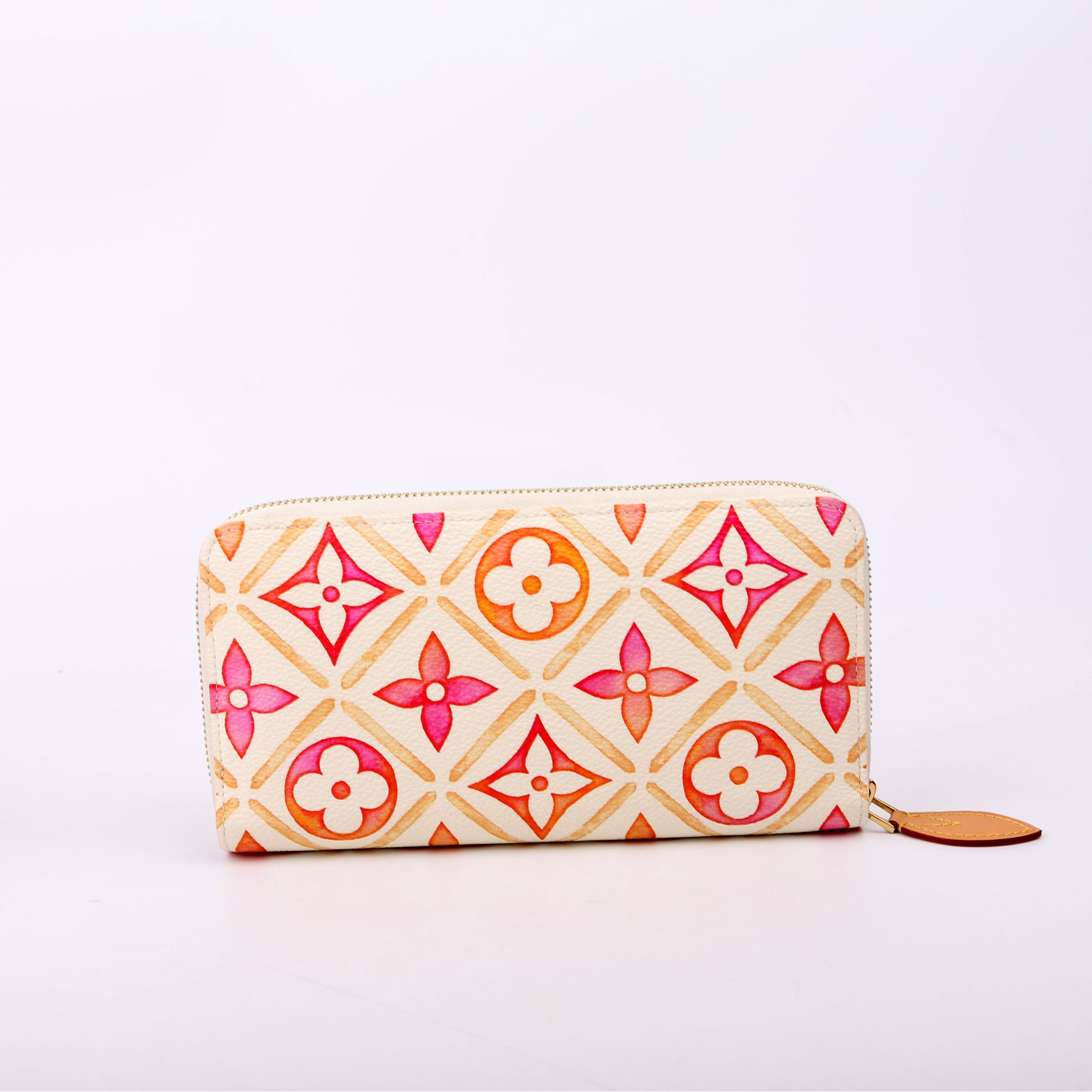 Zippy Wallet By The Pool Orange