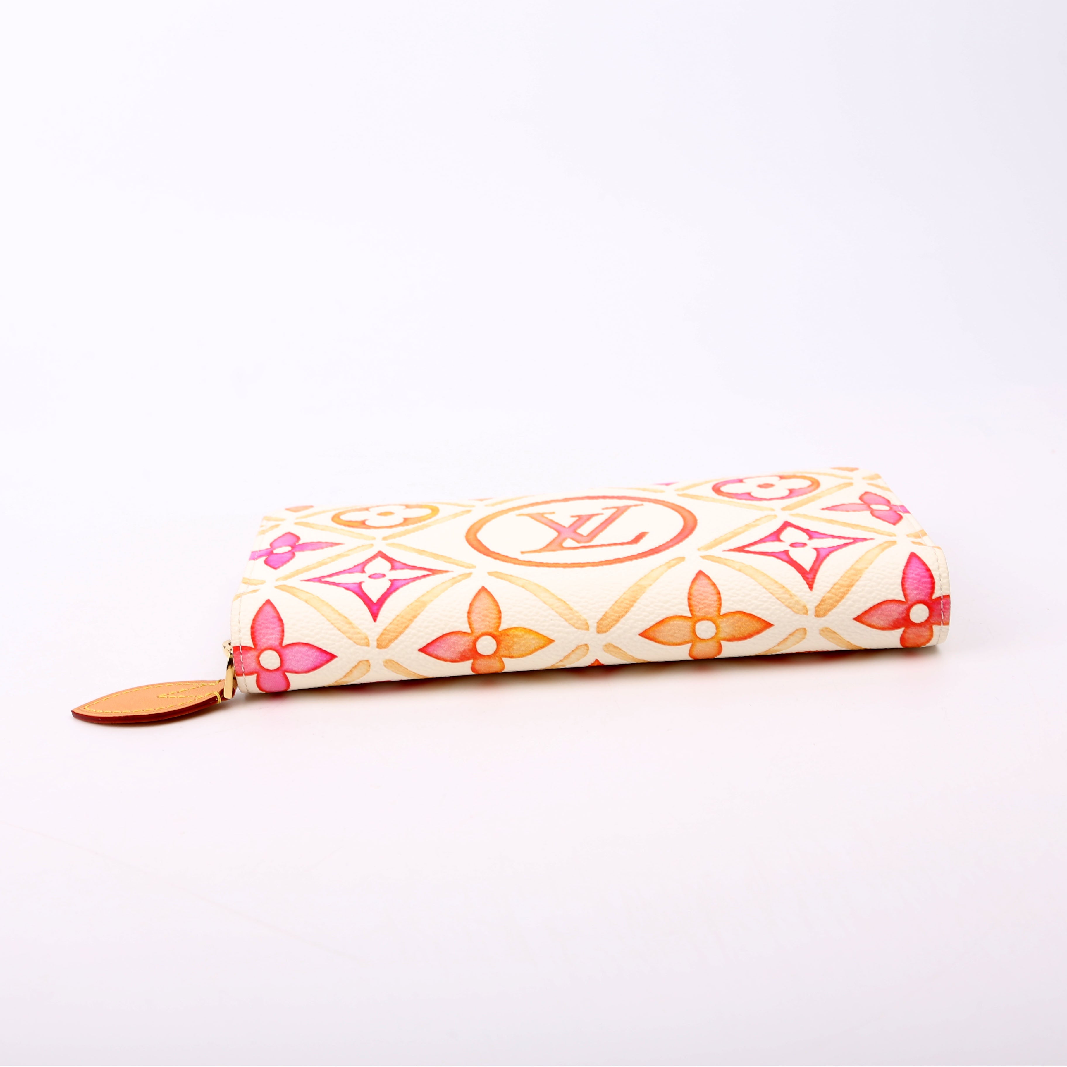 Zippy Wallet By The Pool Orange