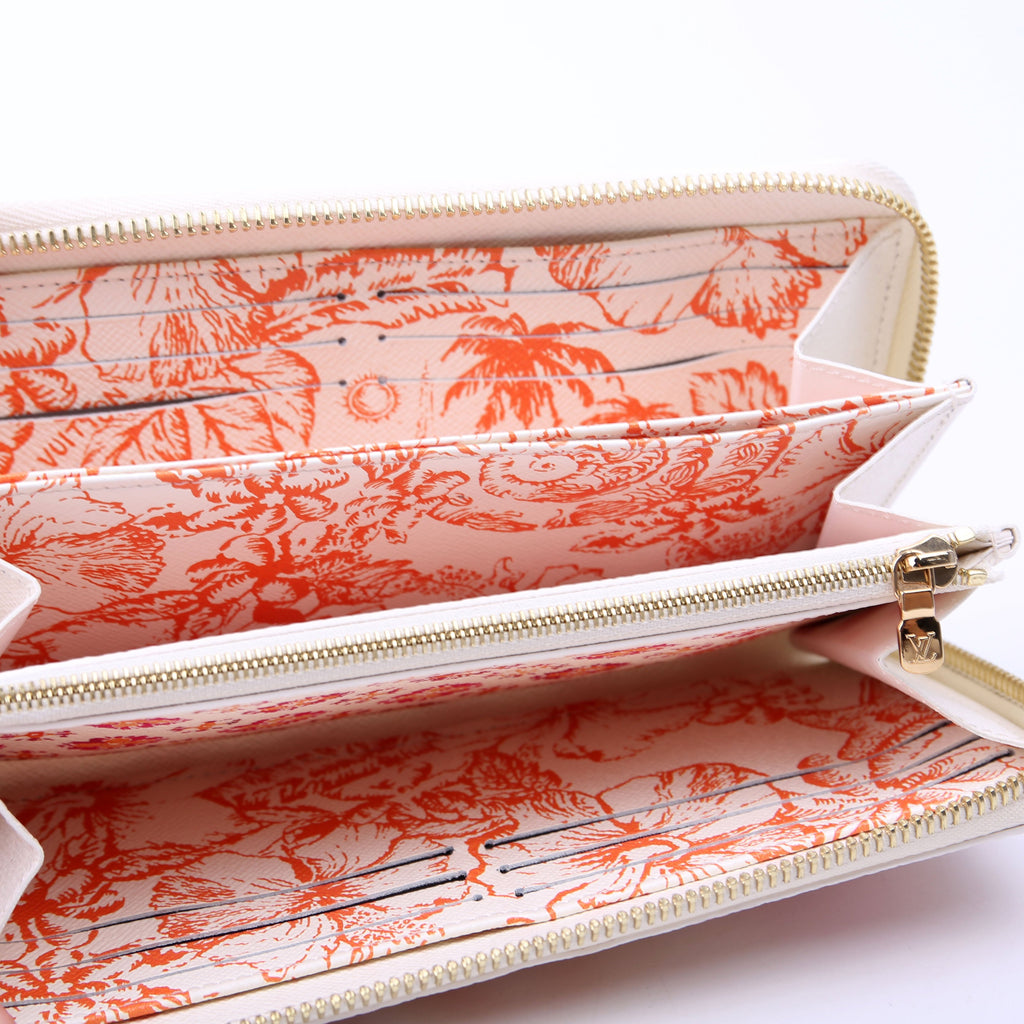 Zippy Wallet By The Pool Orange