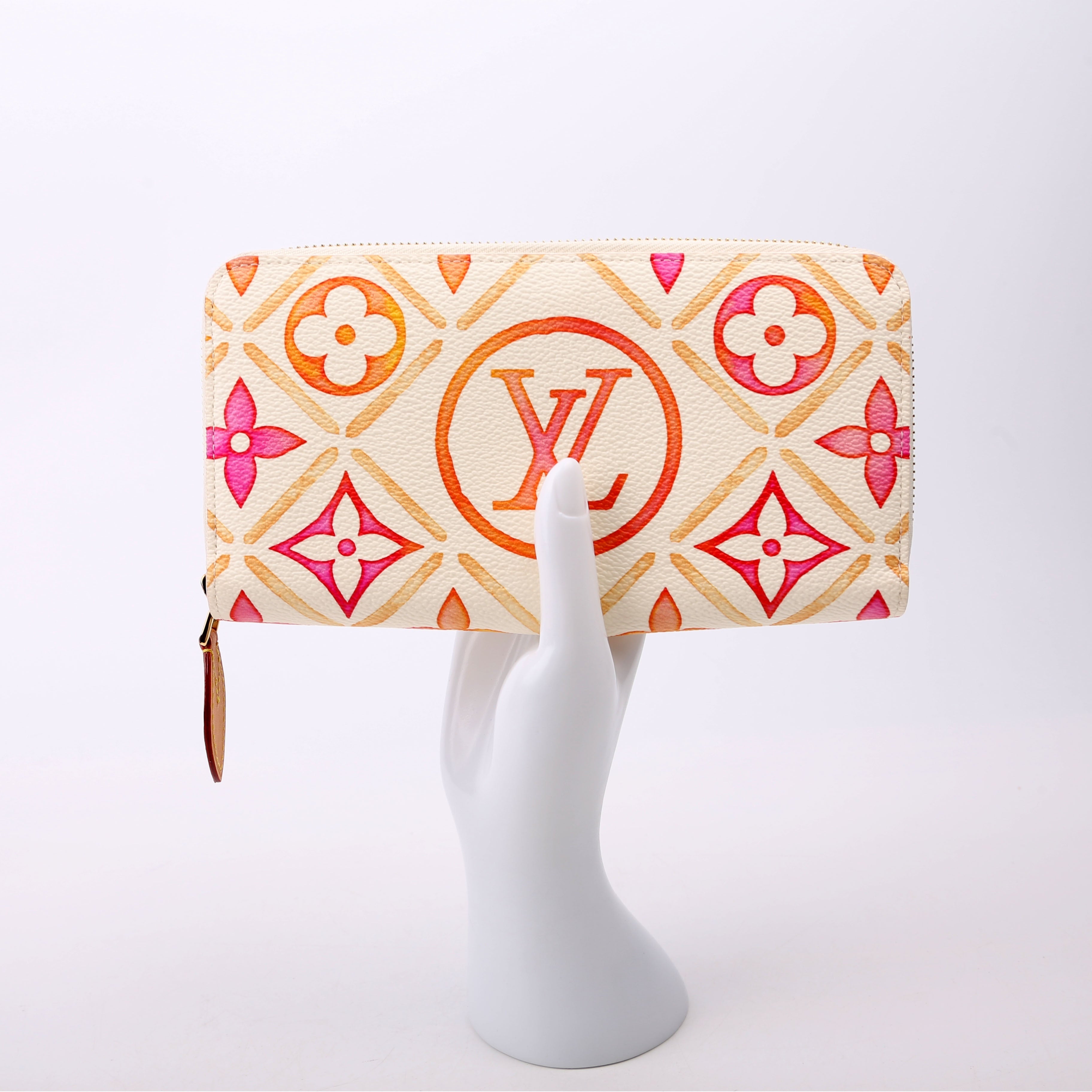 Zippy Wallet By The Pool Orange