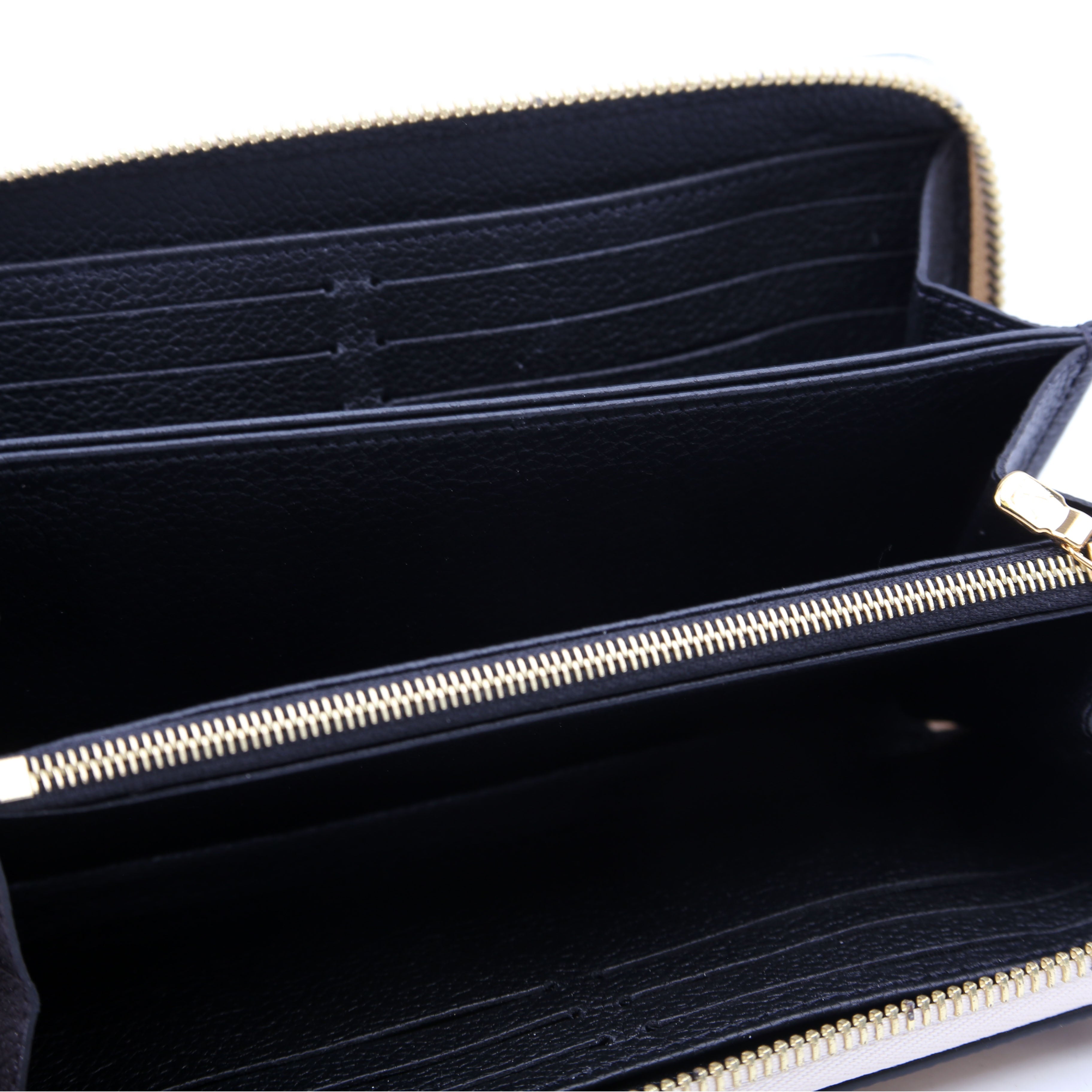 Zippy Wallet Broderies Bicolor Empreinte White/Black