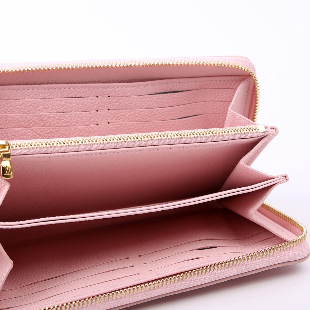 Zippy Wallet Broderies Bicolor Empreinte Pink