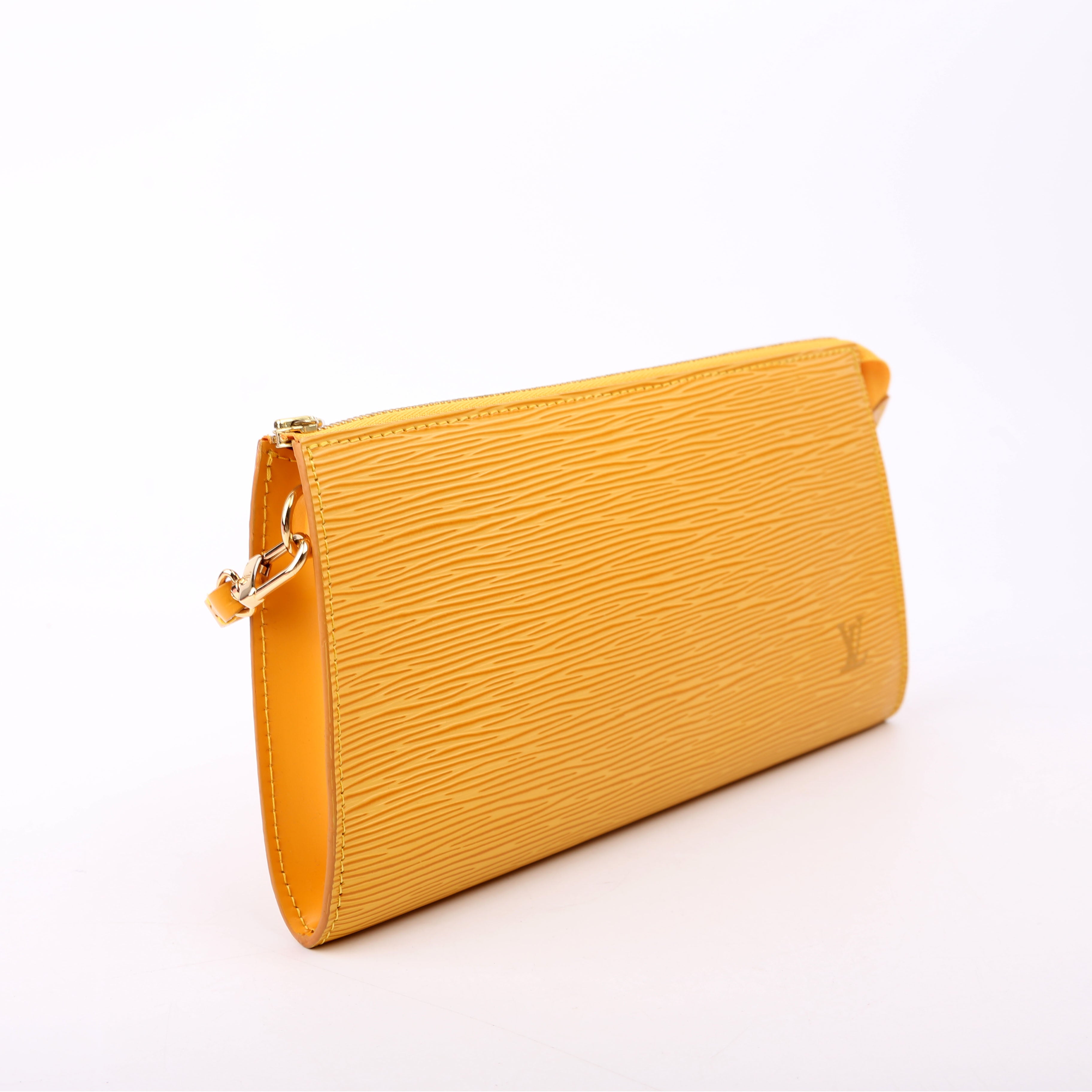 Pochette Accessories Epi Yellow