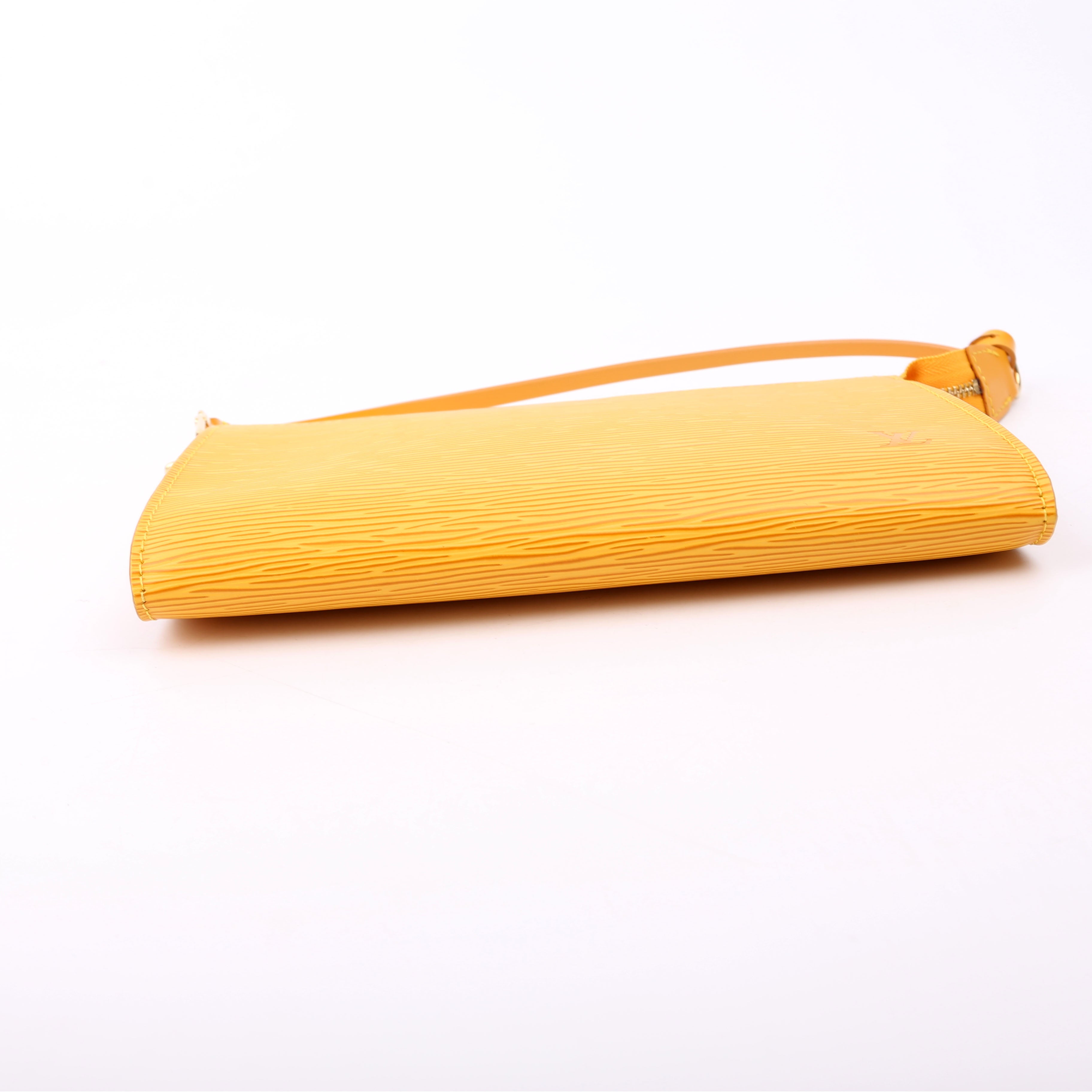 Pochette Accessories Epi Yellow