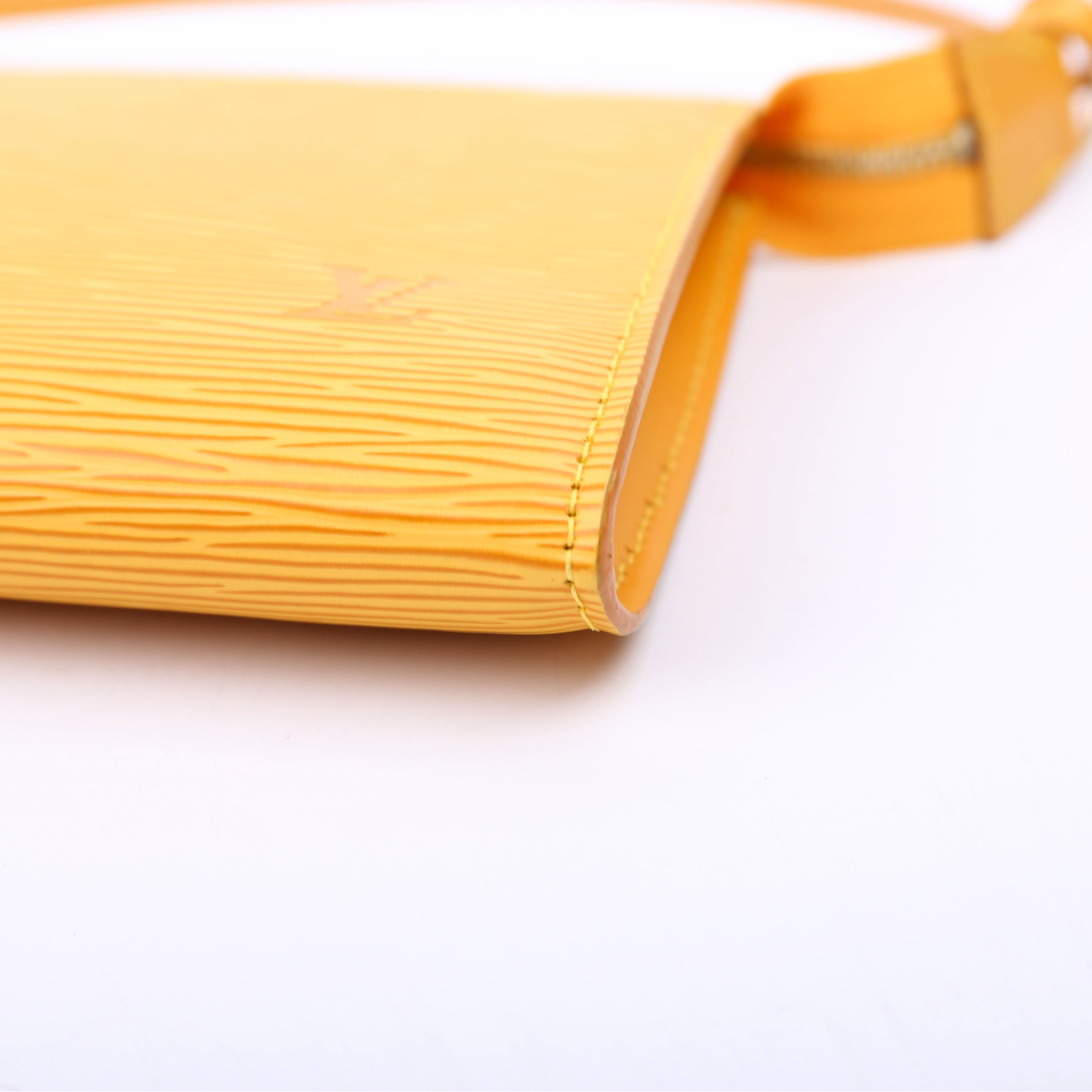 Pochette Accessories Epi Yellow