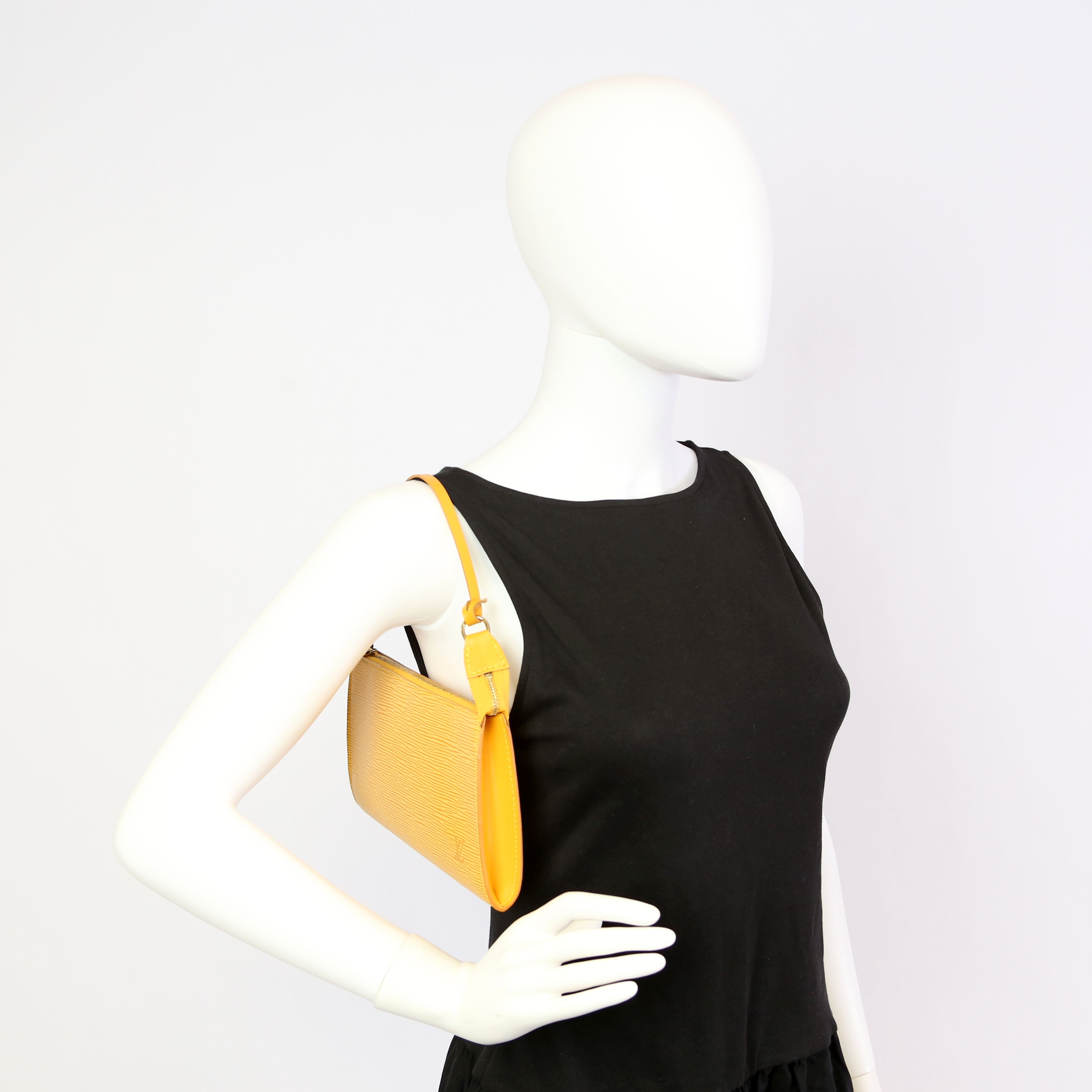 Pochette Accessories Epi Yellow