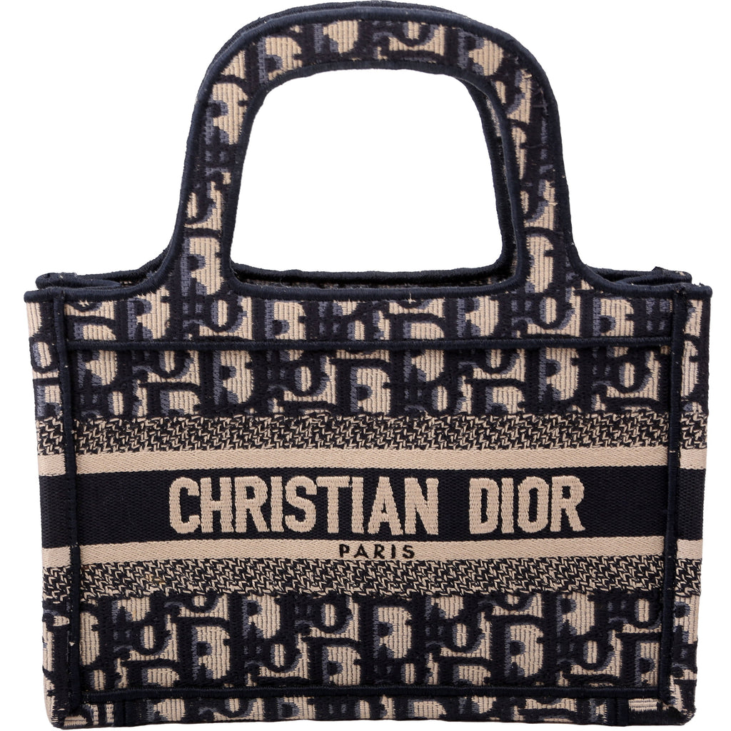 Dior Book Tote Mini Navy
