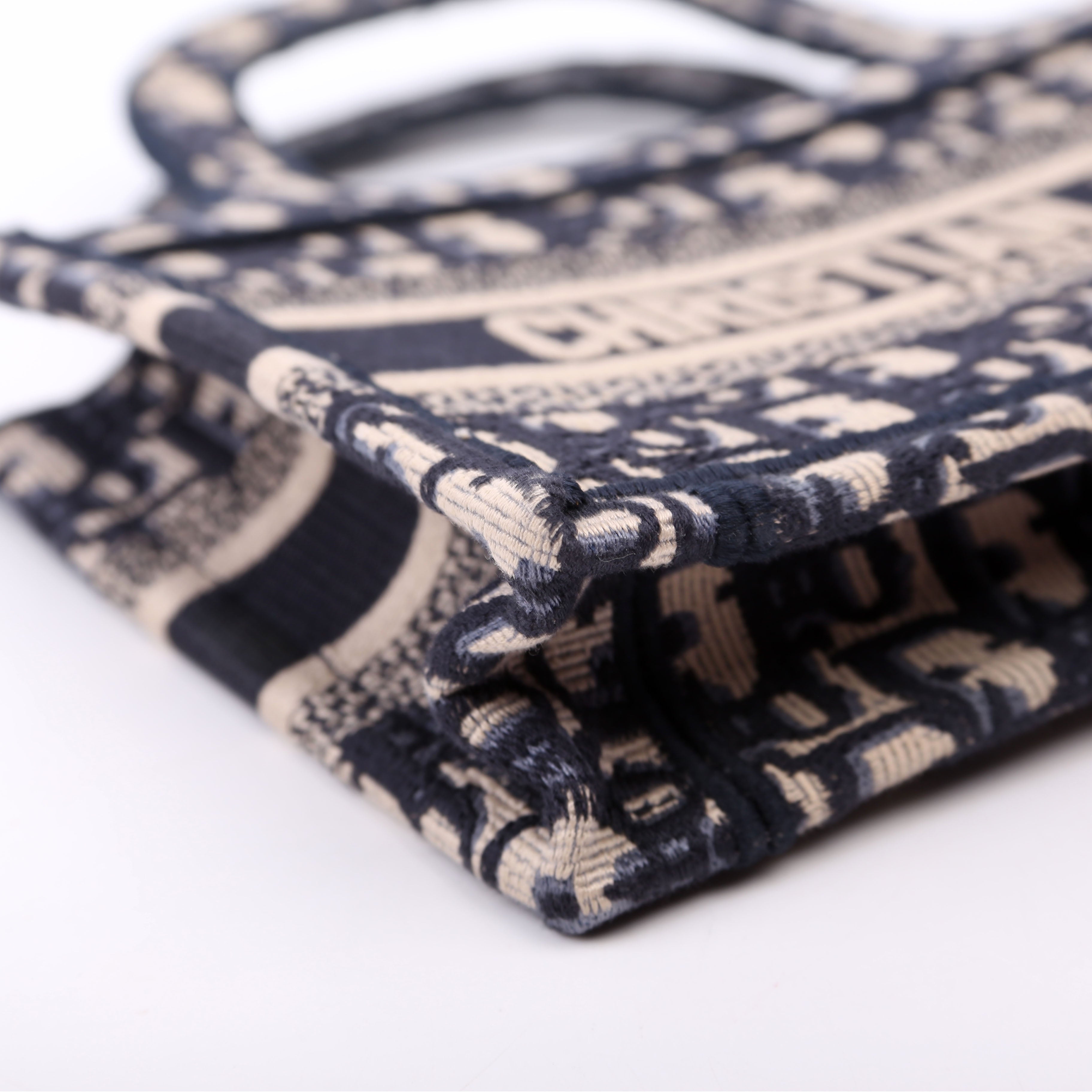 Dior Book Tote Mini Navy