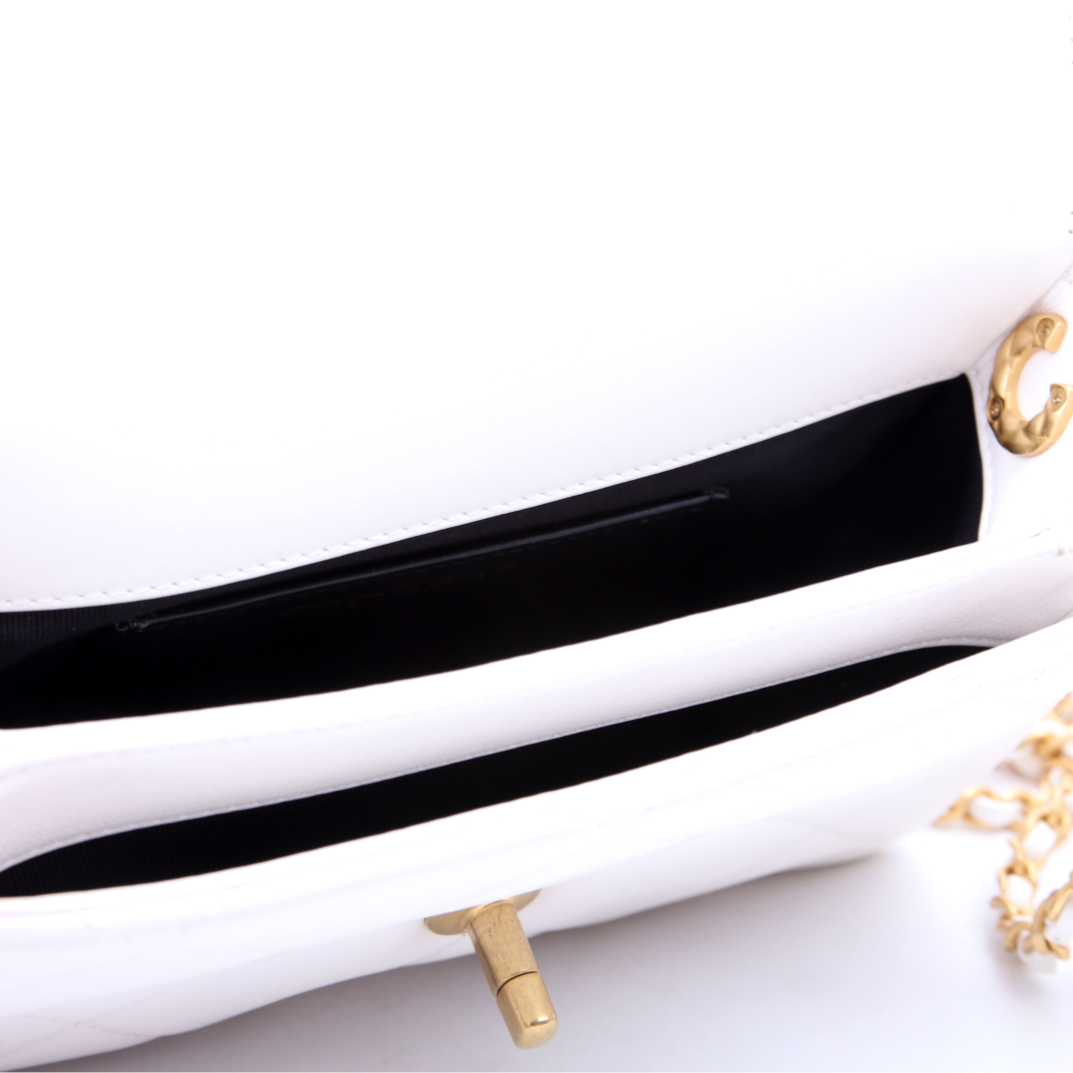Mini Flap Bag RFID White