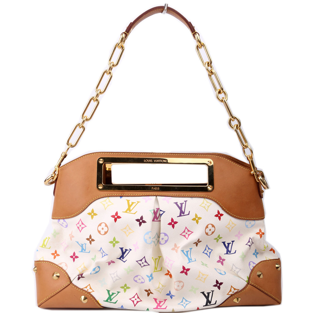 Judy MM Multicolor Monogram White