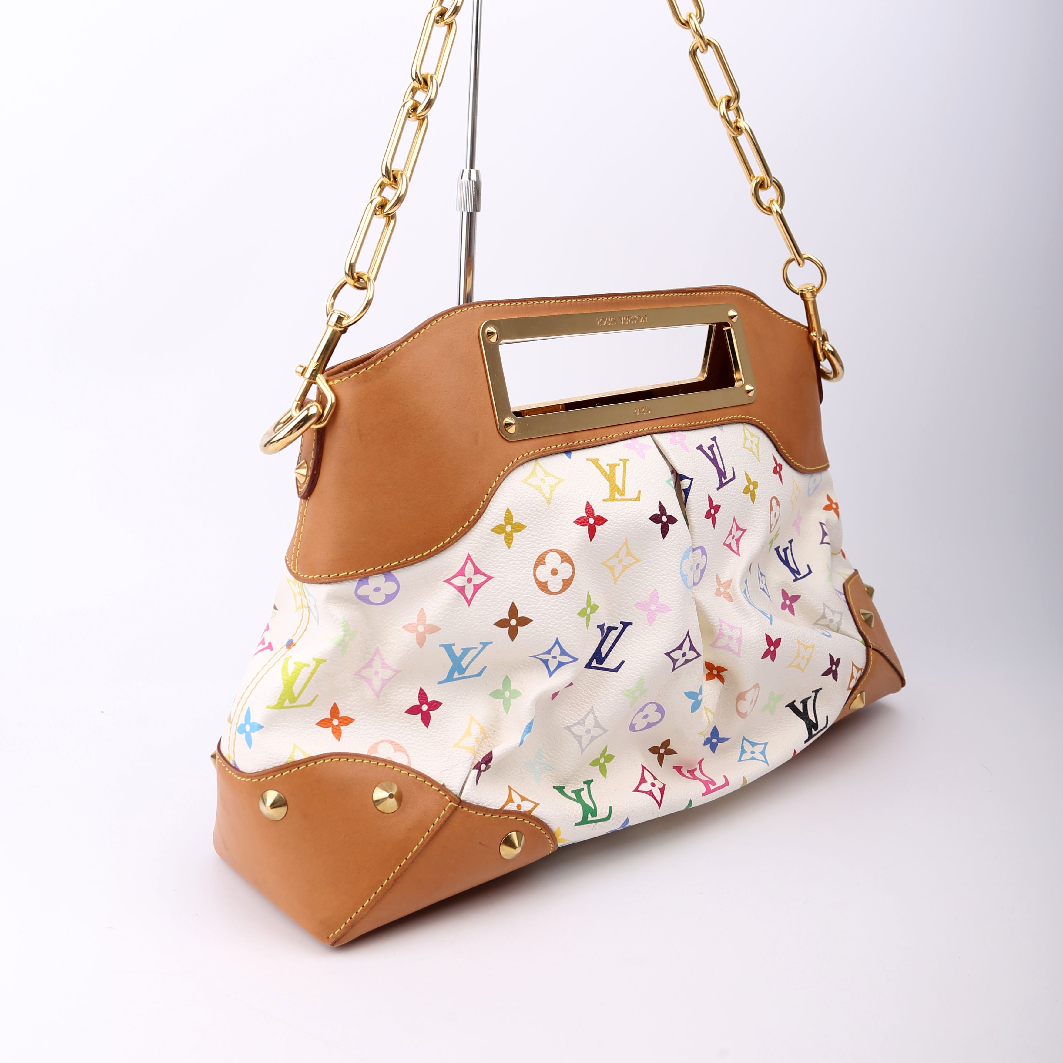 Judy MM Multicolor Monogram White